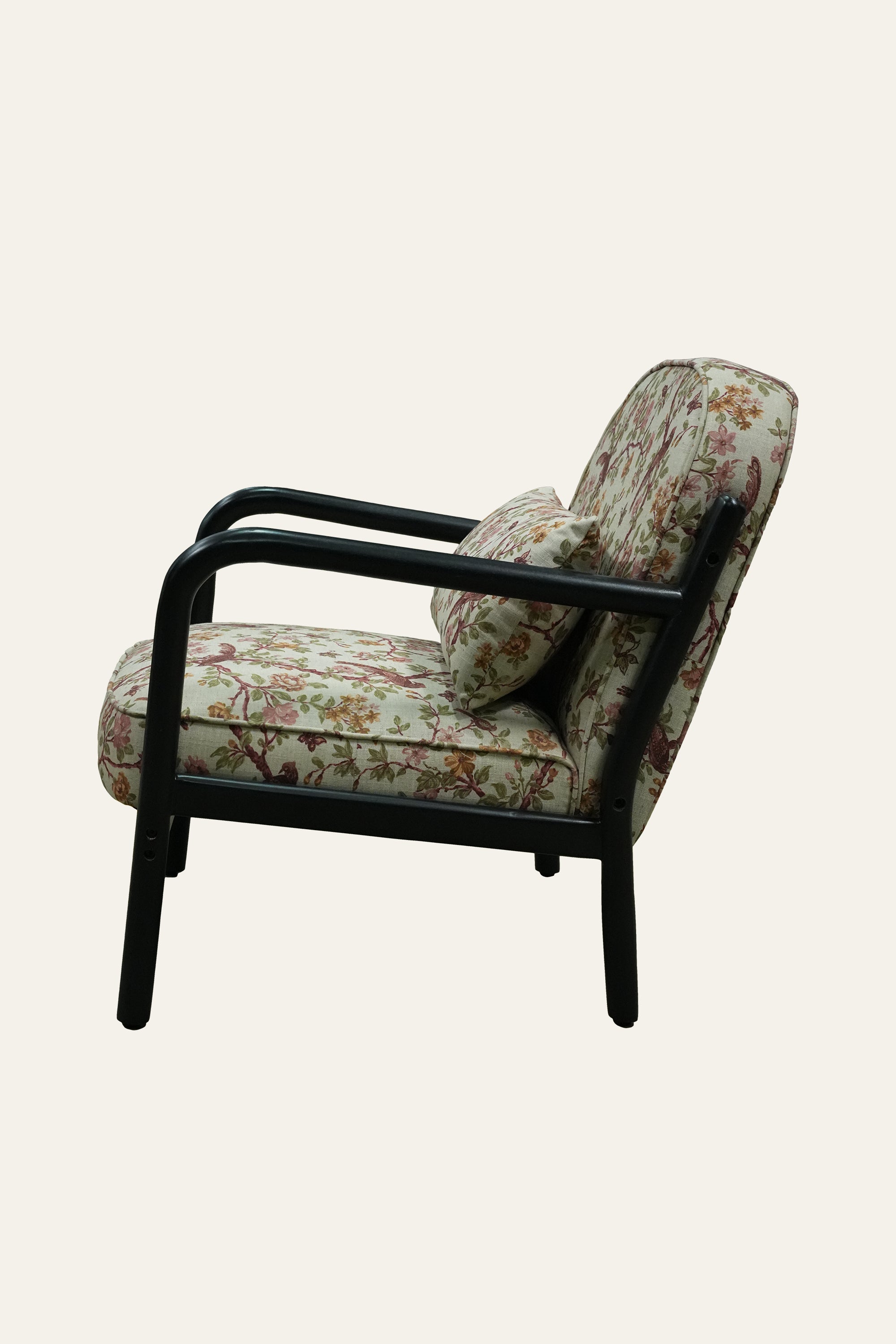Floral Printed Living Room Armchair
