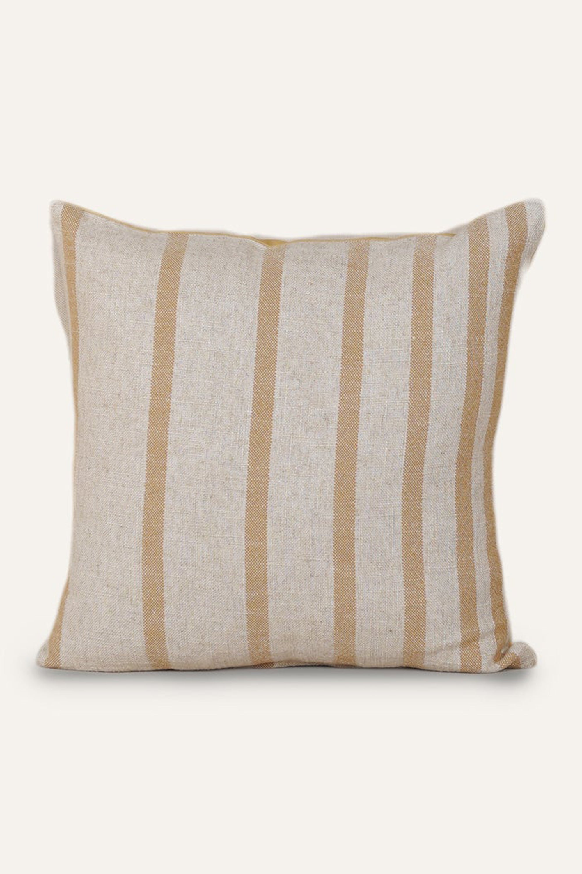 Sand Stripe Linen Cushion Cover
