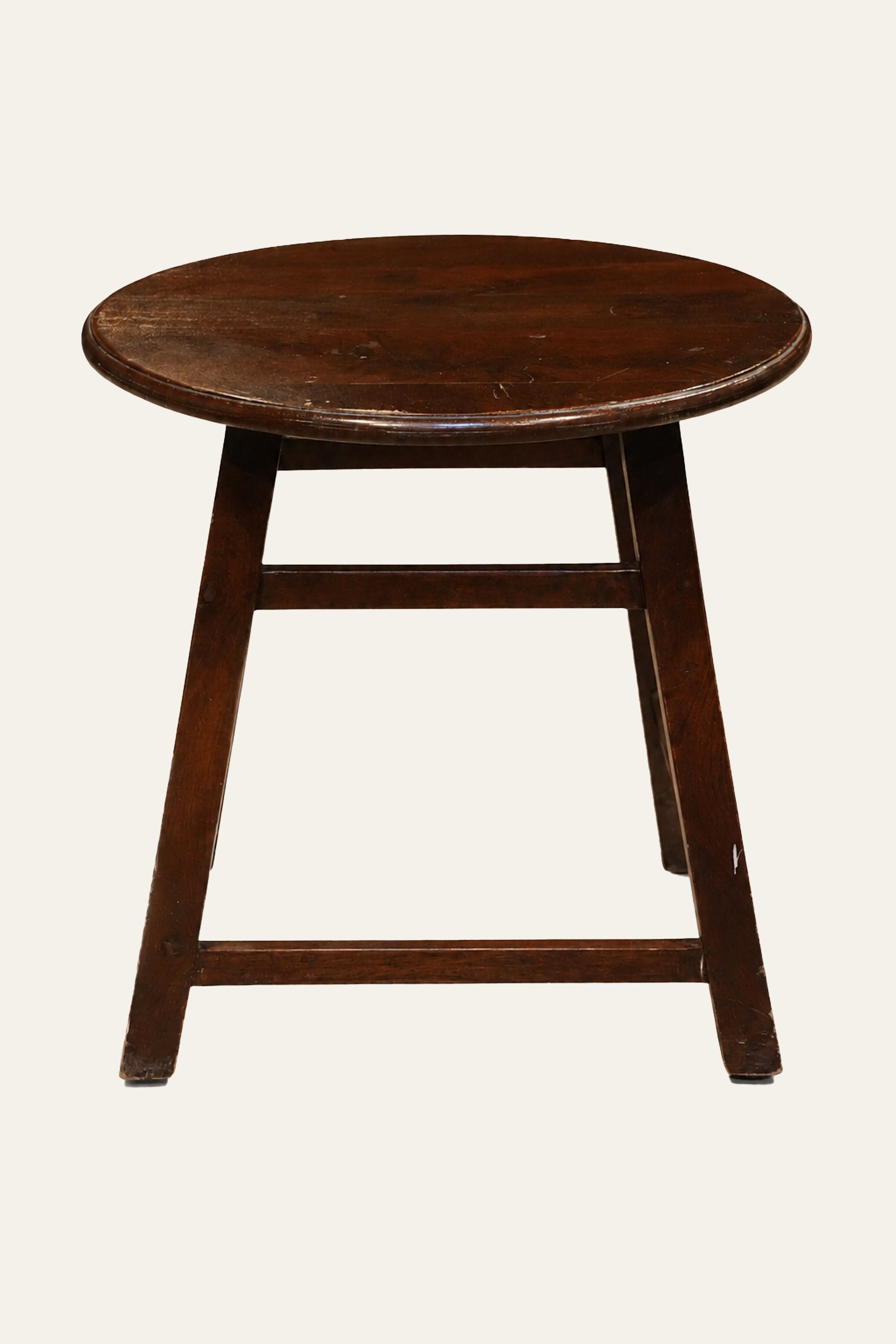 Minimal Round Wooden Stool for Living Room
