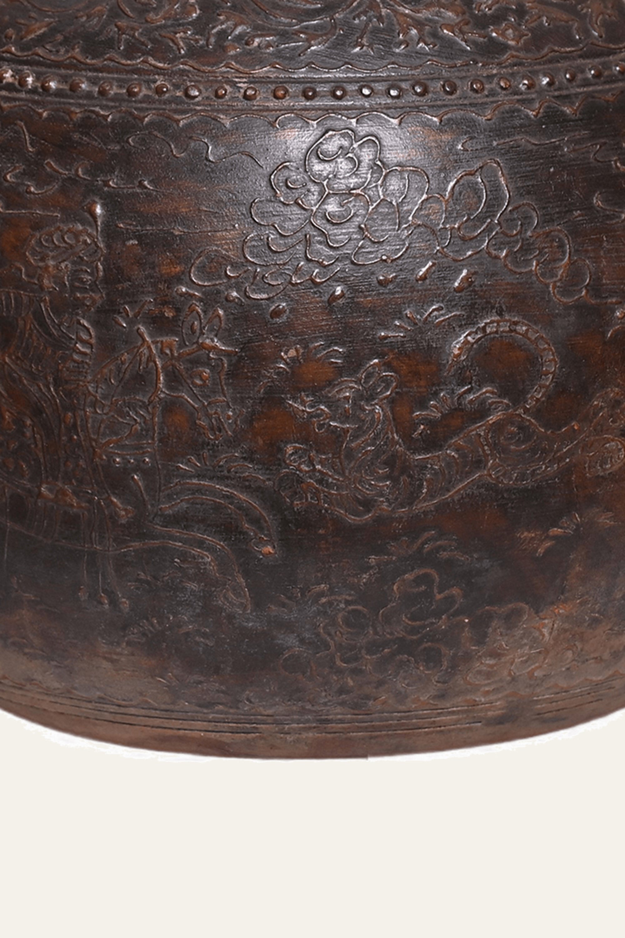 Antique Aura Wooden Vessel