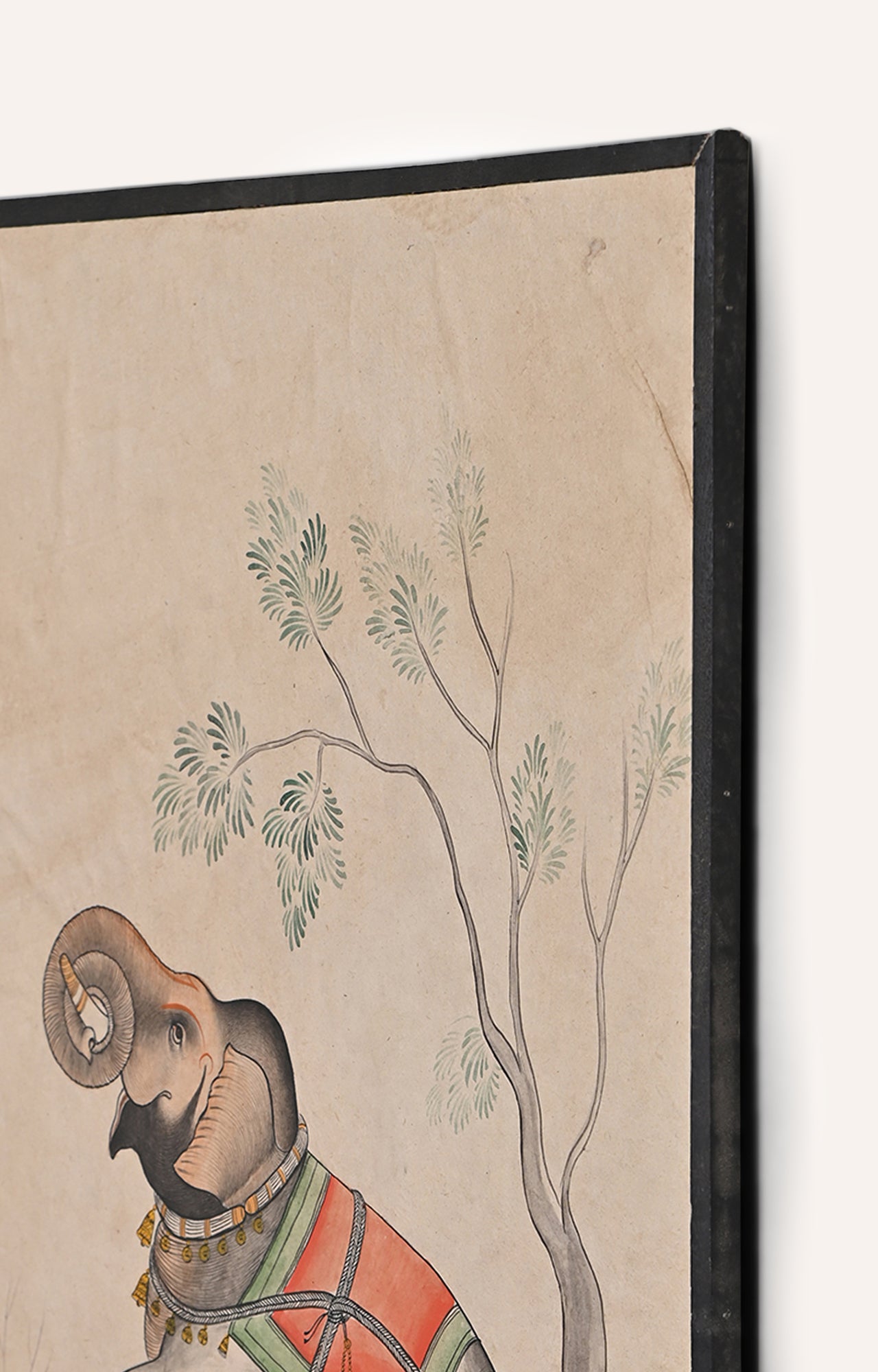 Mughal Elephant Watercolor Art.