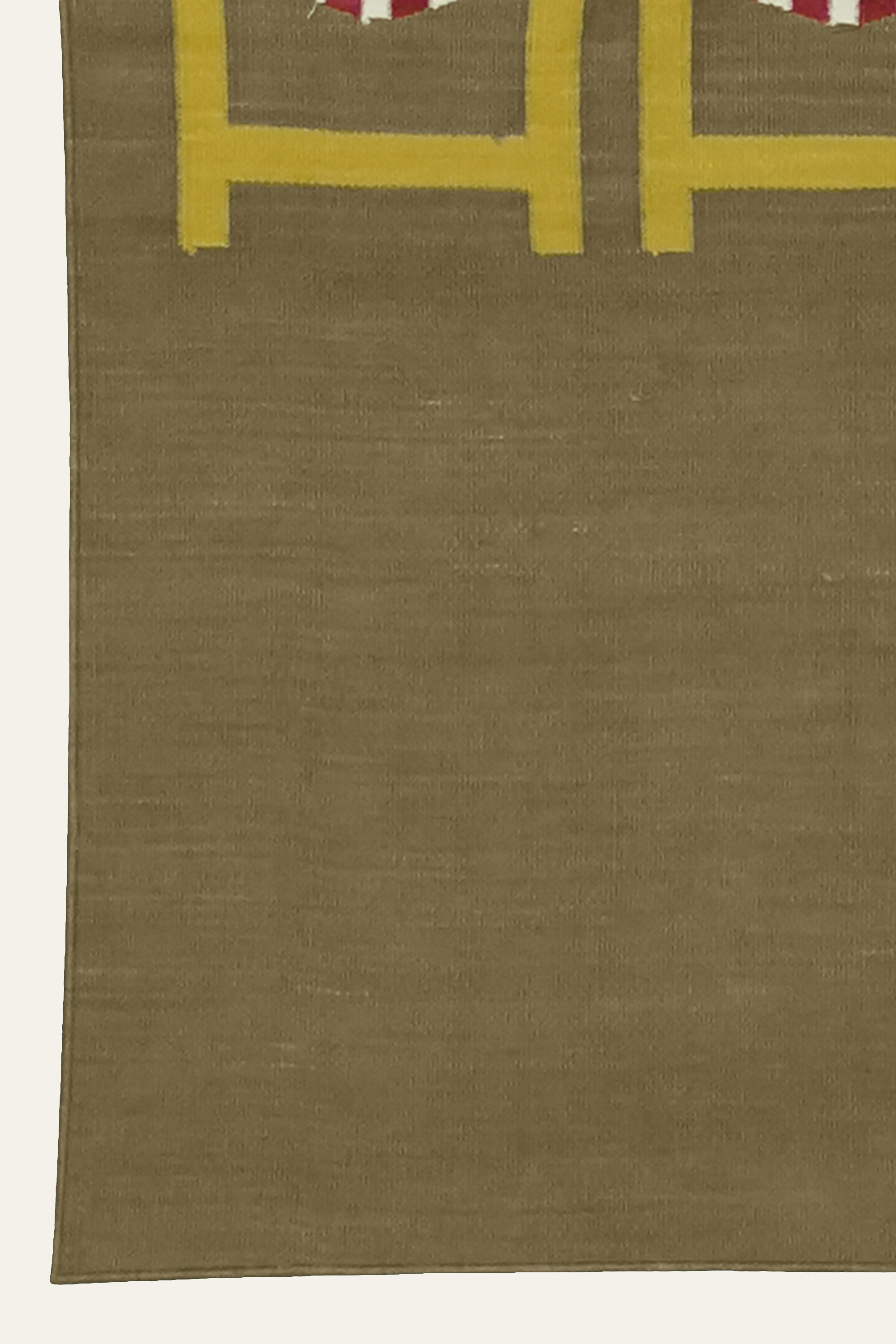 Blue and Gold Beach Chair Cotton Yoga Mat