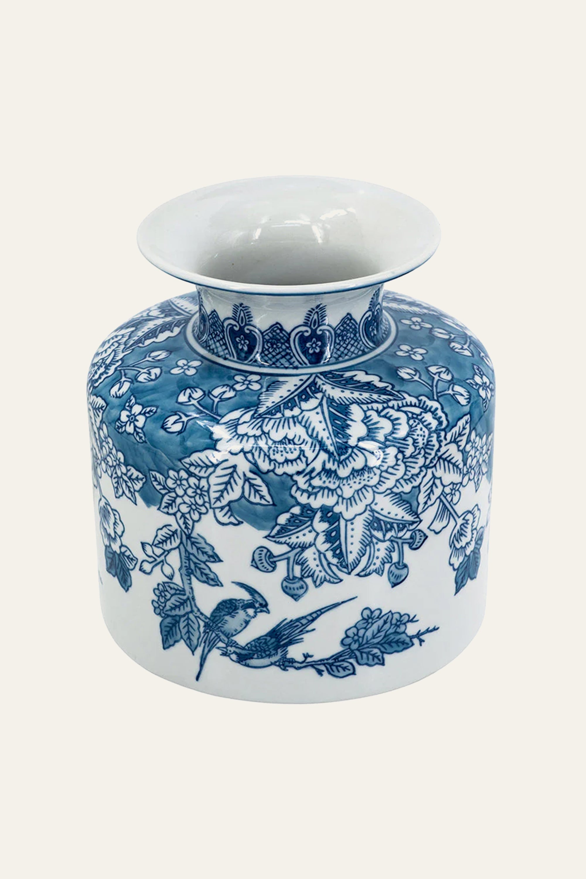 Classic Blue White Porcelain Vase – Chinoiserie Style