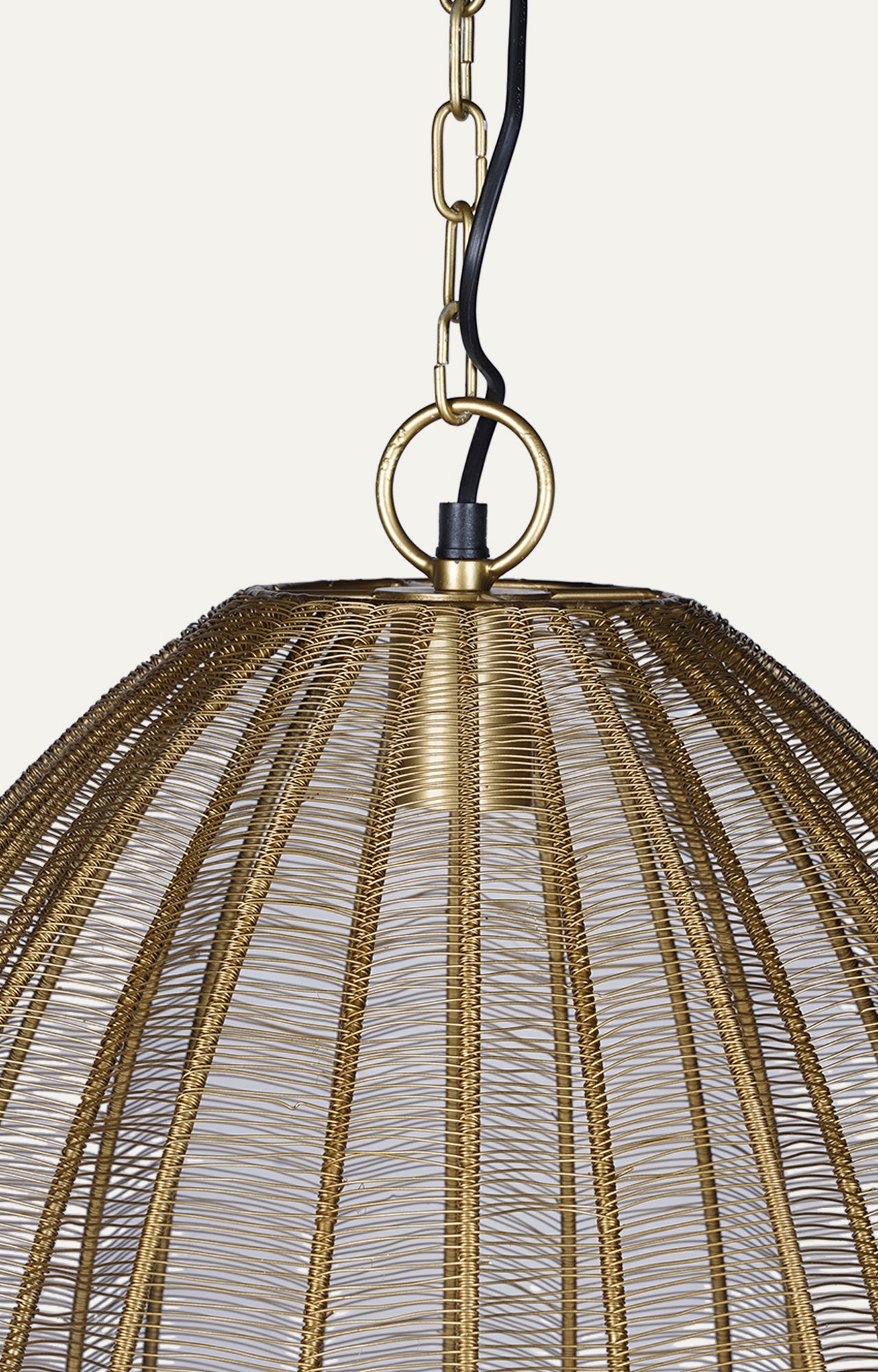 Contemporary Woven Metal Pendant Light