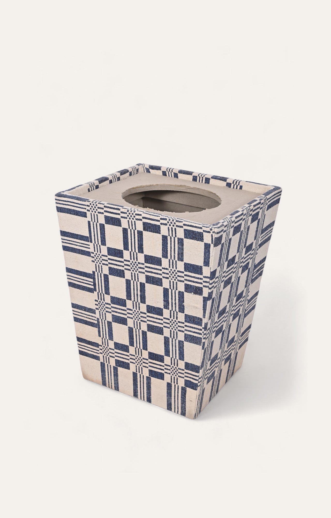 Cubic Handwoven Upholstered Laundry Bin