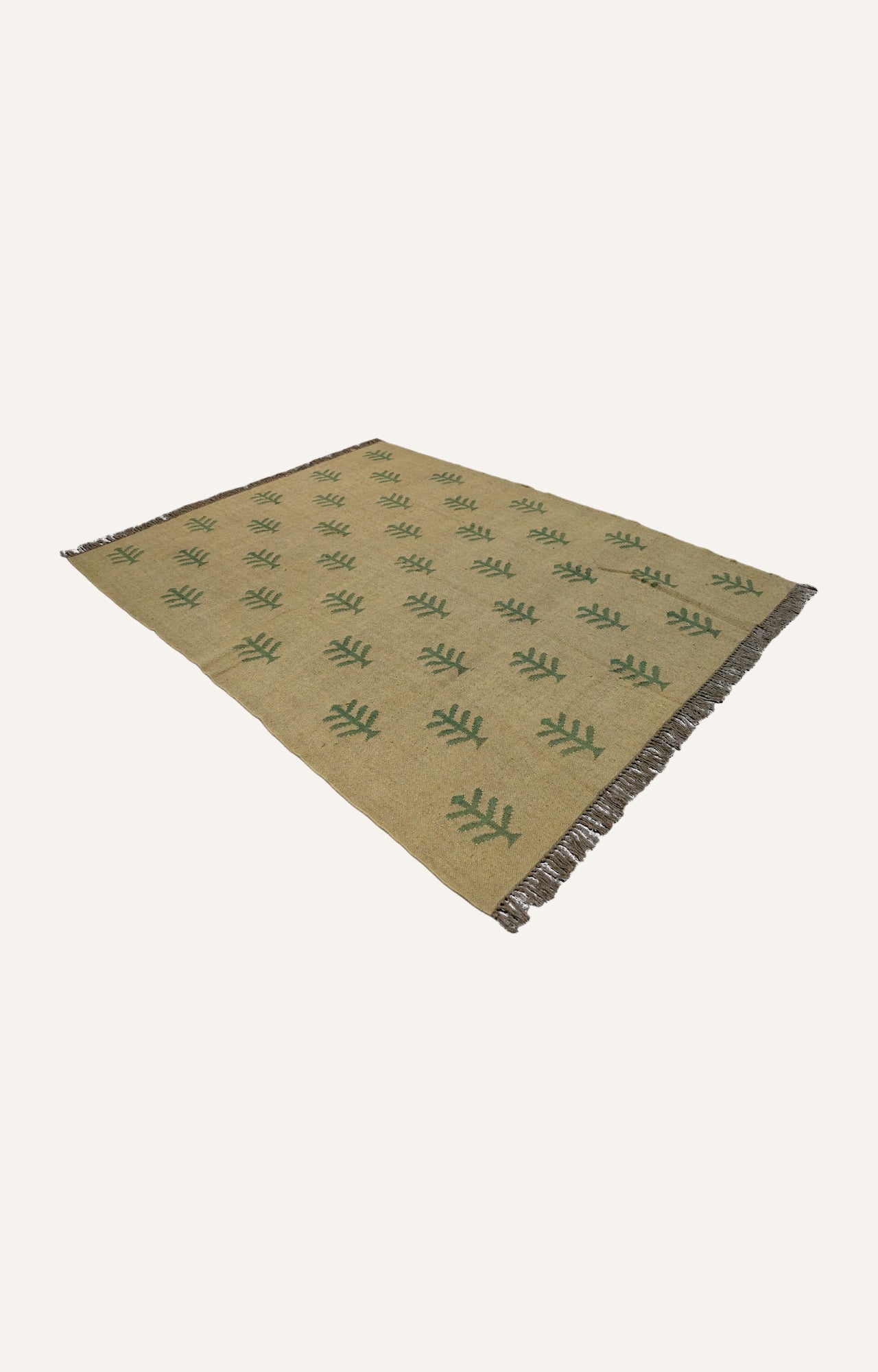 6 x 8 Ft Floral Rectangle Handmade Jute Rug