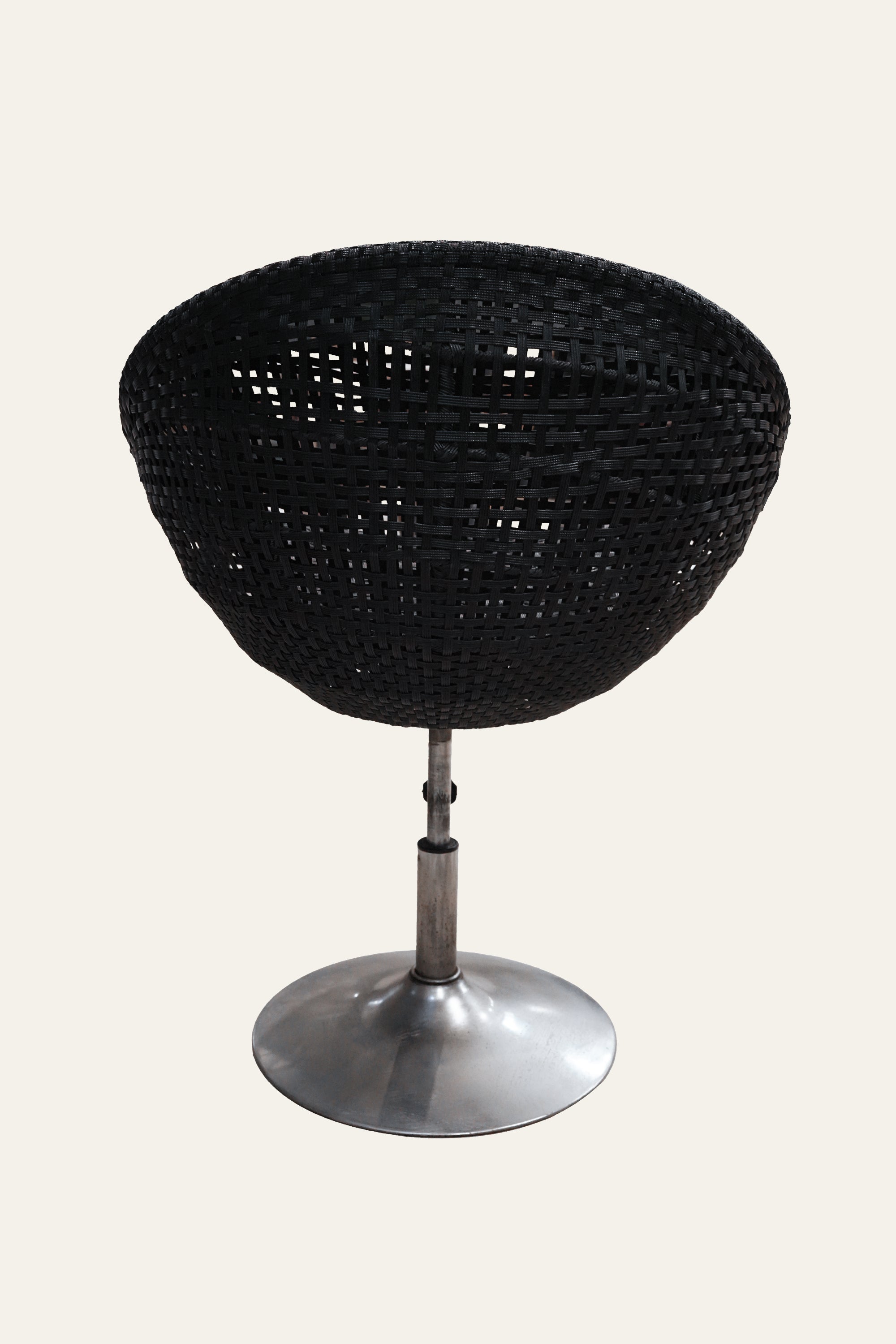 Woven Rope Outdoor Chair with Metal Base