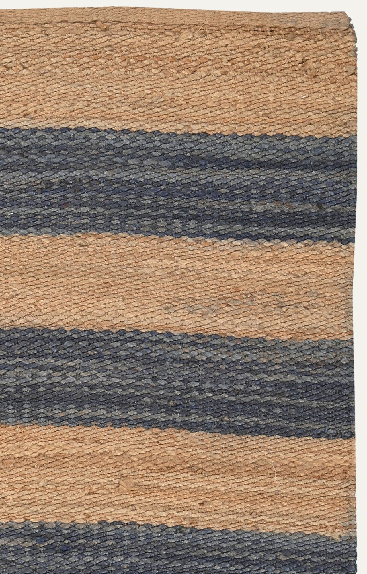 4 x 6 Ft Striped Rectangle Handmade Jute Rug