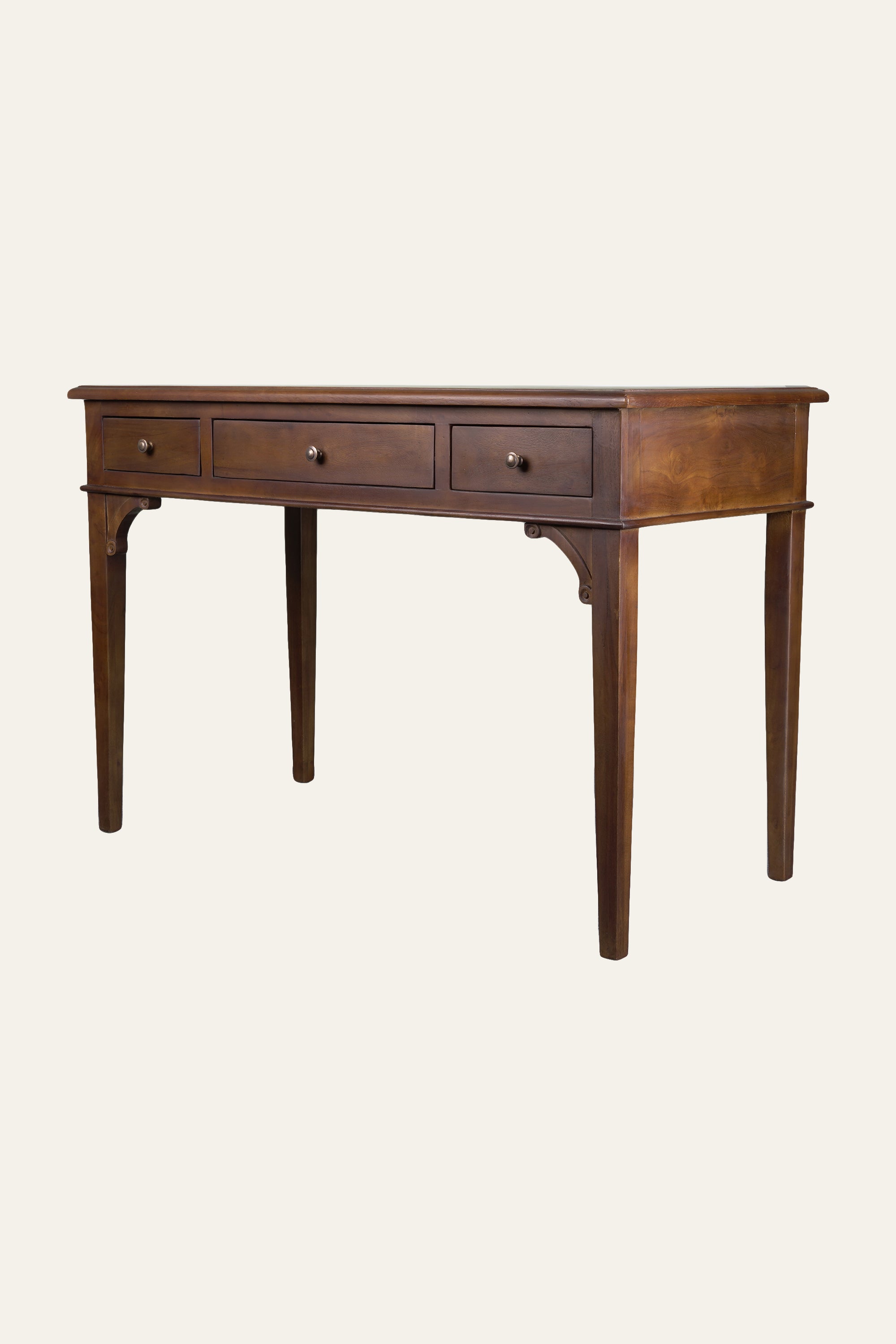 Classic Wooden Writing Desk with Three Storage Drawers