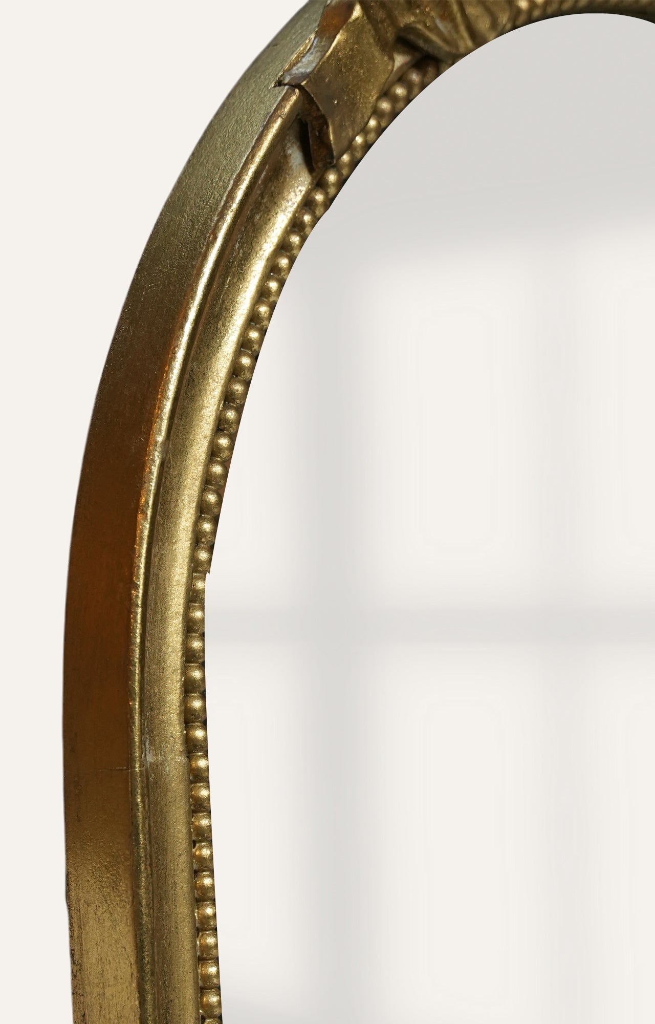 Antique Gold Bow-Top Arch Mirror