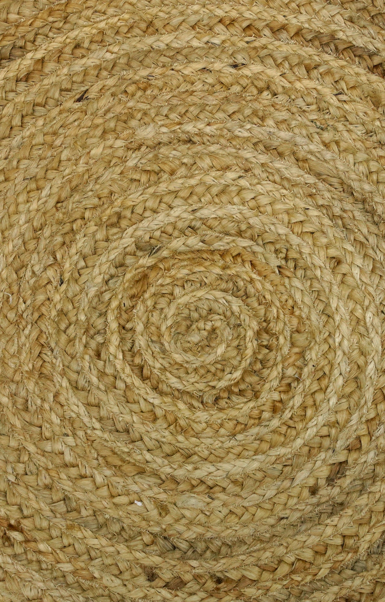 4 x 4 Ft Scalloped Round Handmade Jute Rug