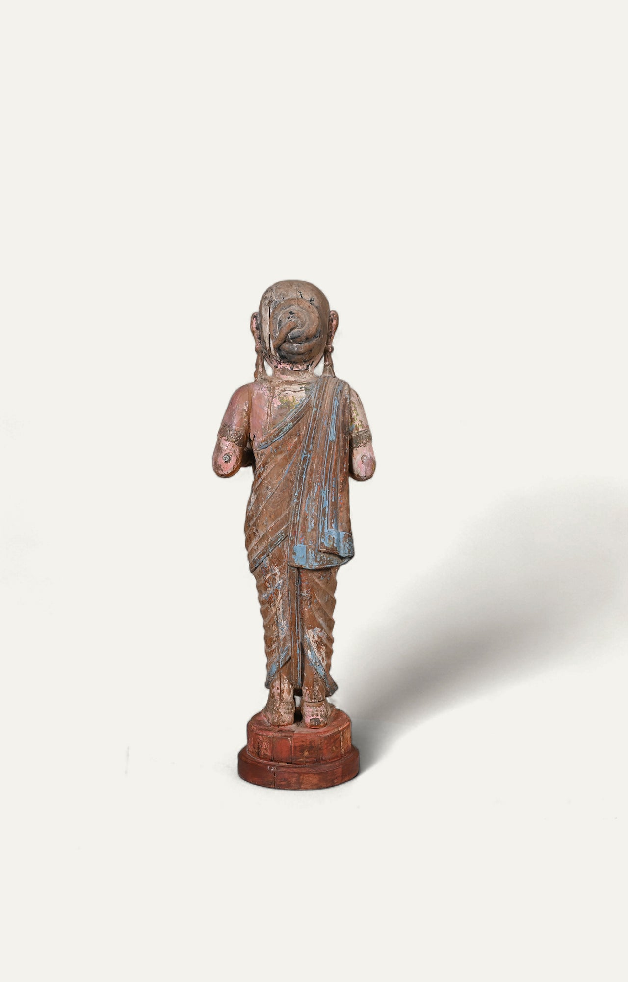 The Lady with the Welcome Song Wooden Figurine