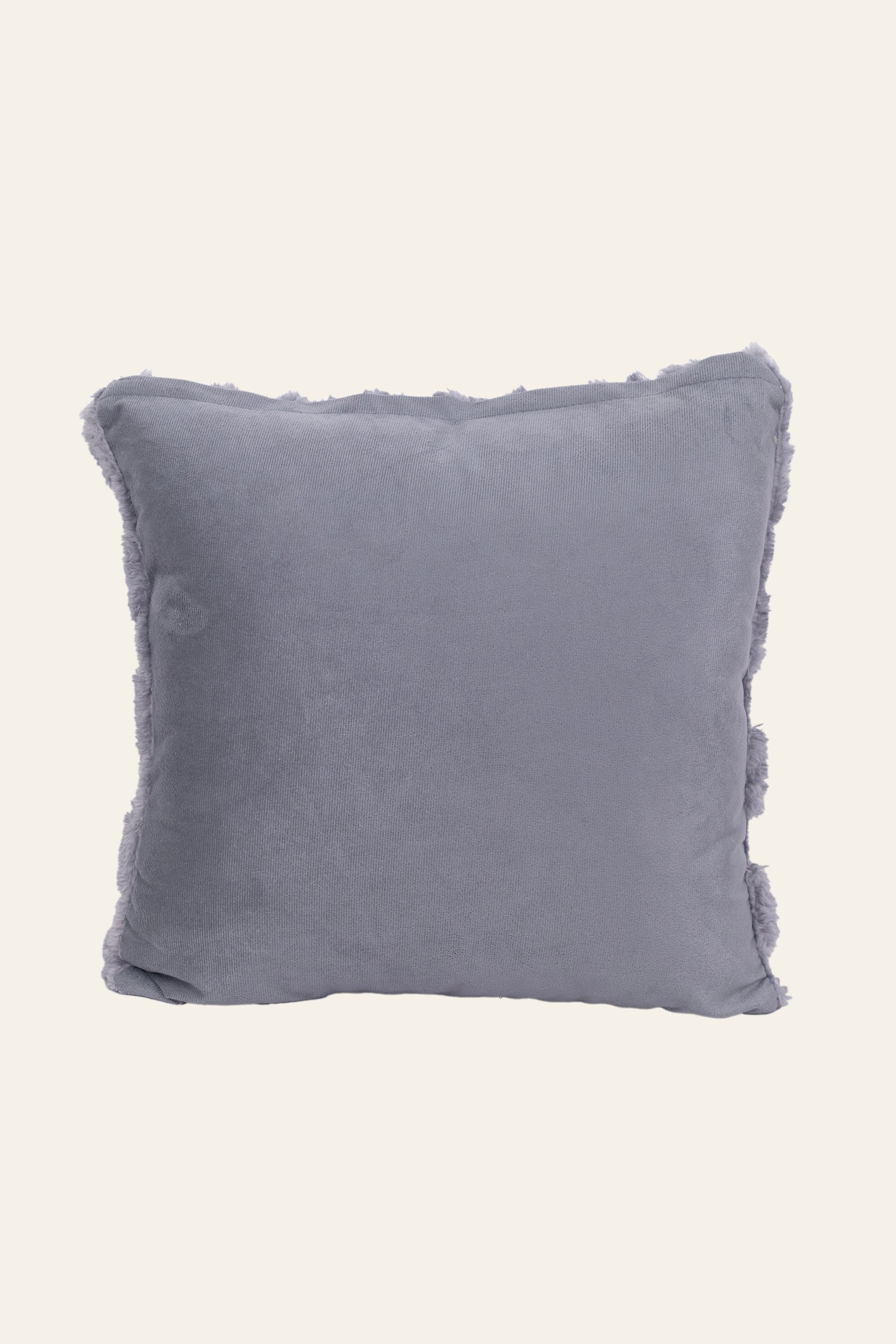 Plush Soft Pineapple Grid Turtle Pattern Cushion - Grey
