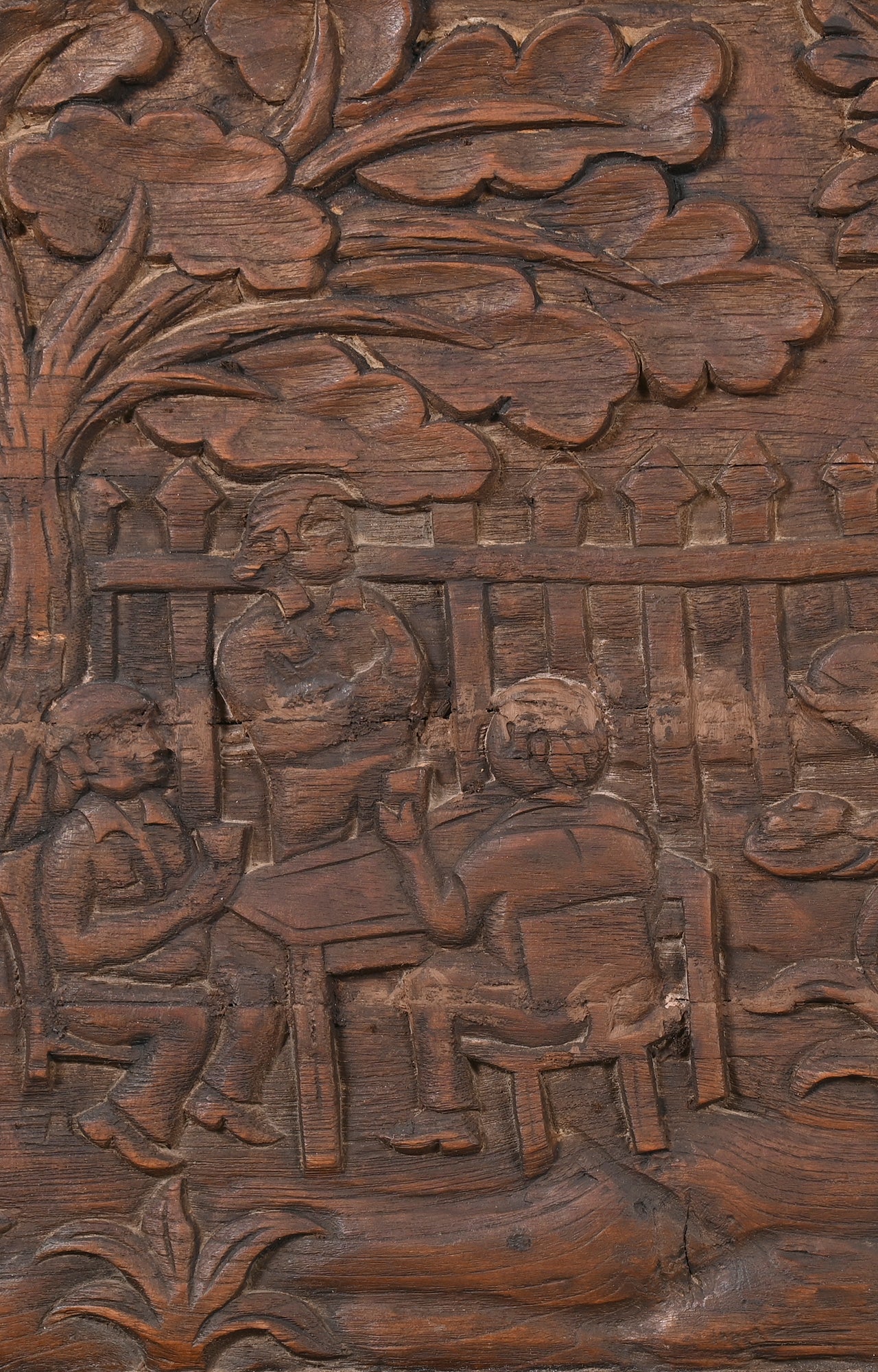 European Carved Wooden Panel