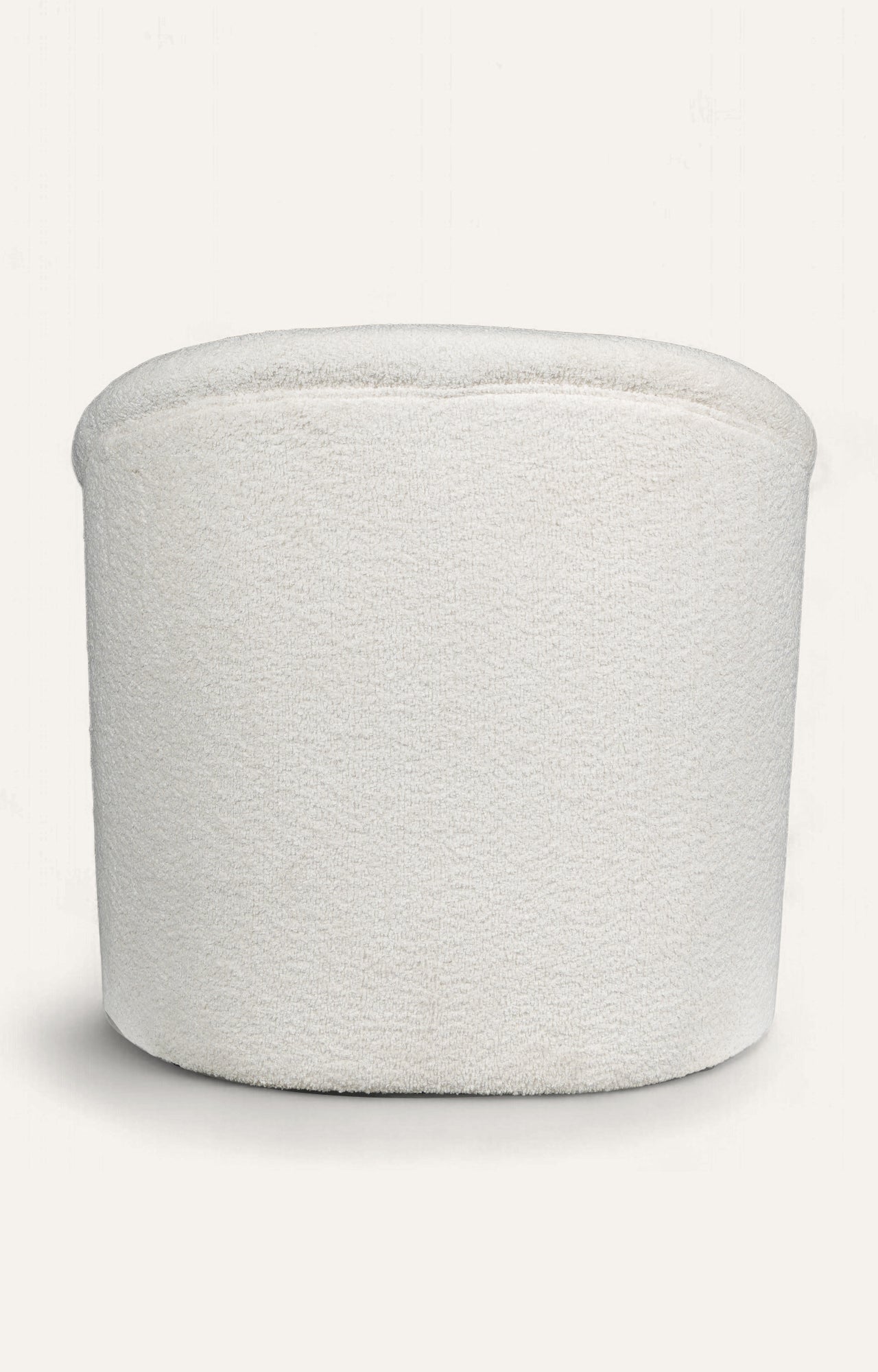 Modern Bouclé Curved Arm Lounge Chair