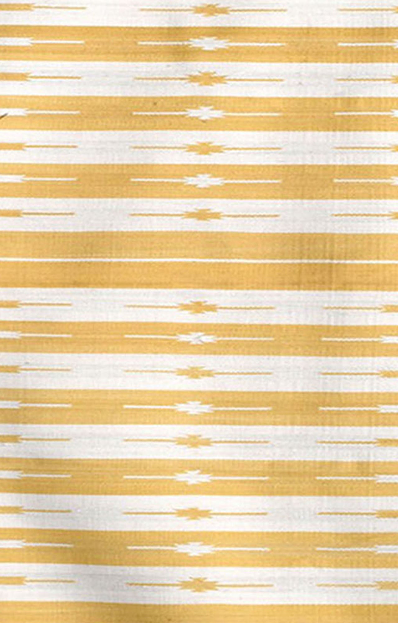 Handmade Yellow & White Stripes Cotton Runner