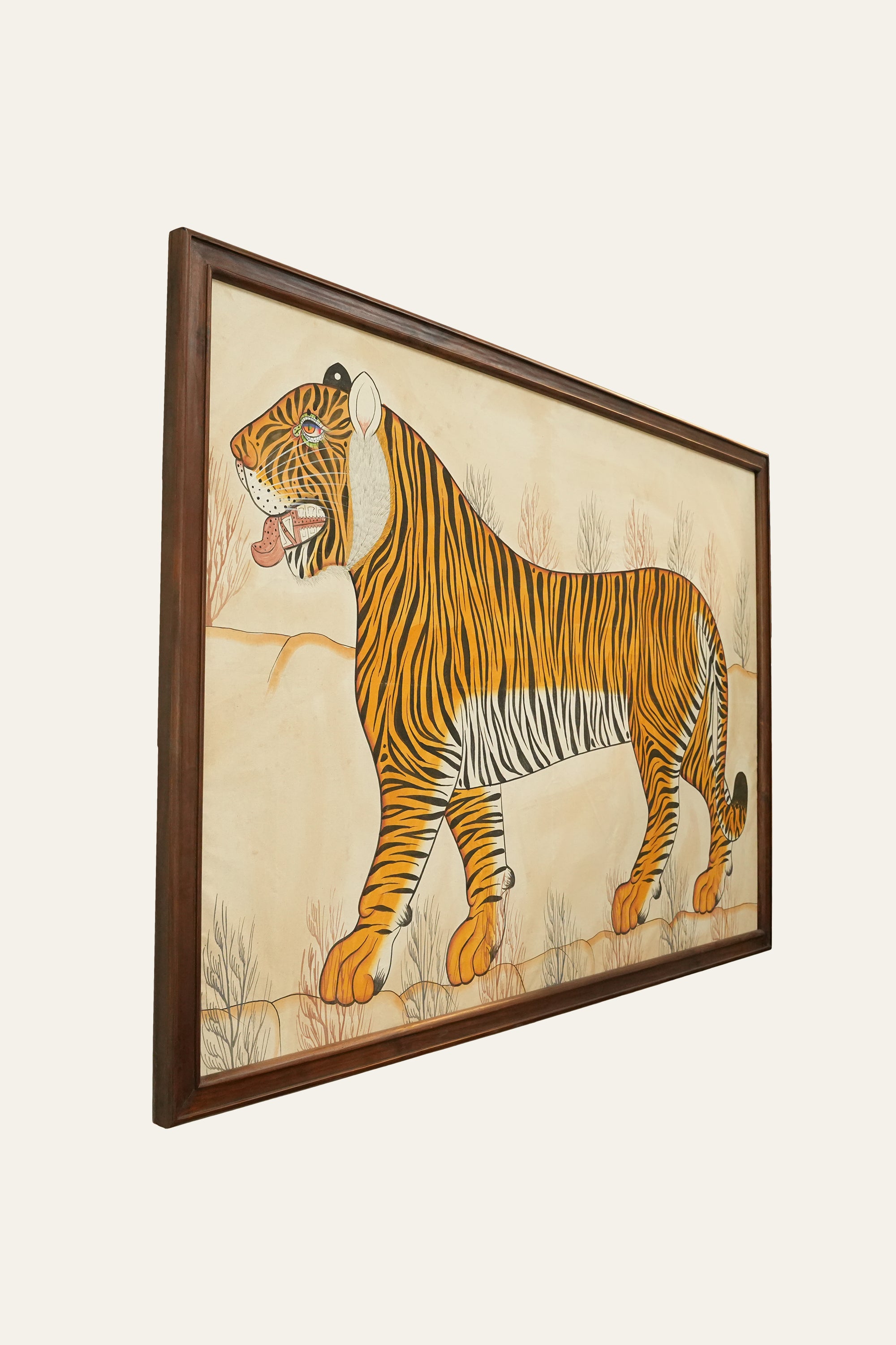 Indian Tiger Wildlife Painting for Indian Homes