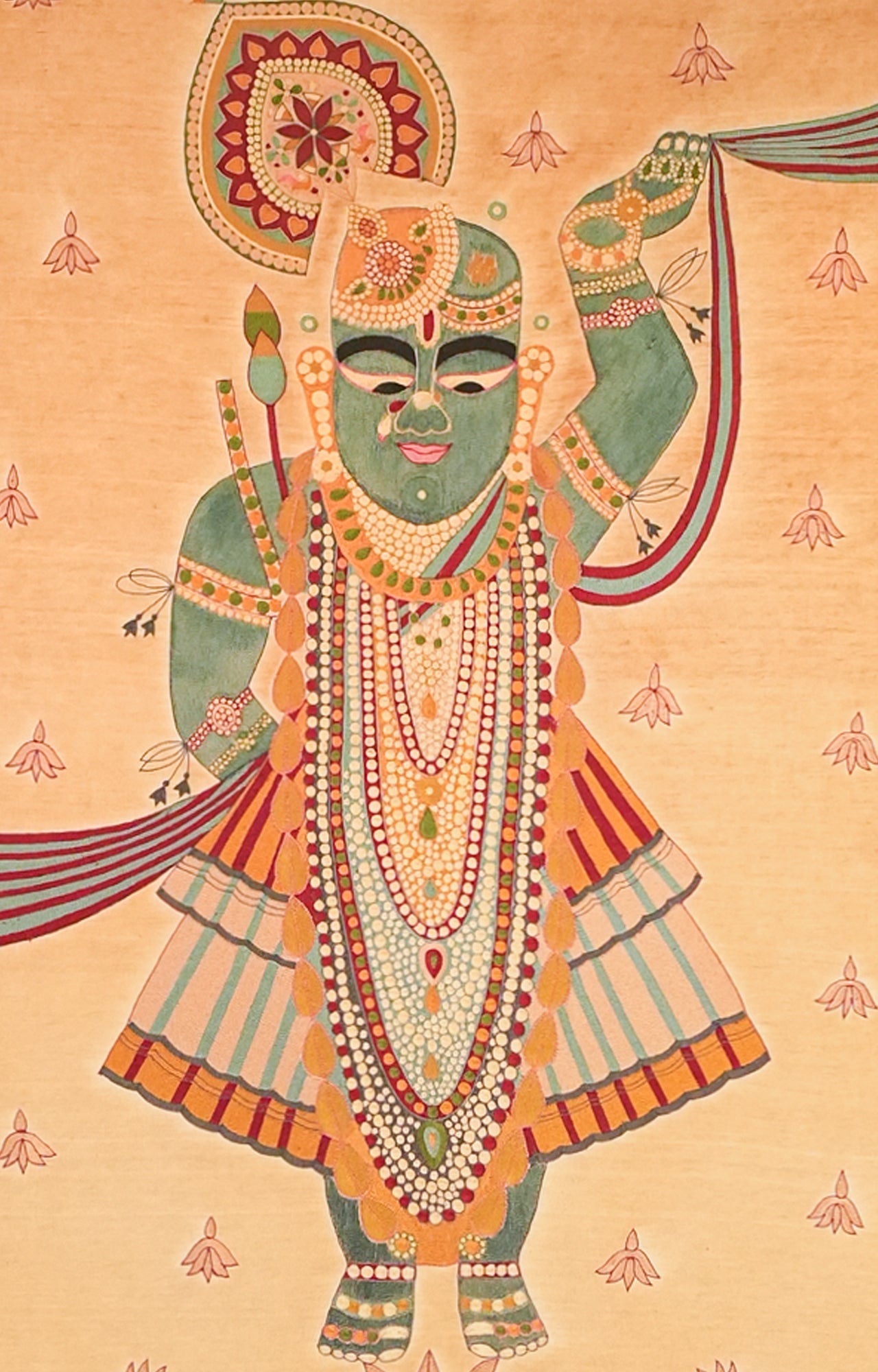 Shrinathji Pichwai Devotional Wall Art