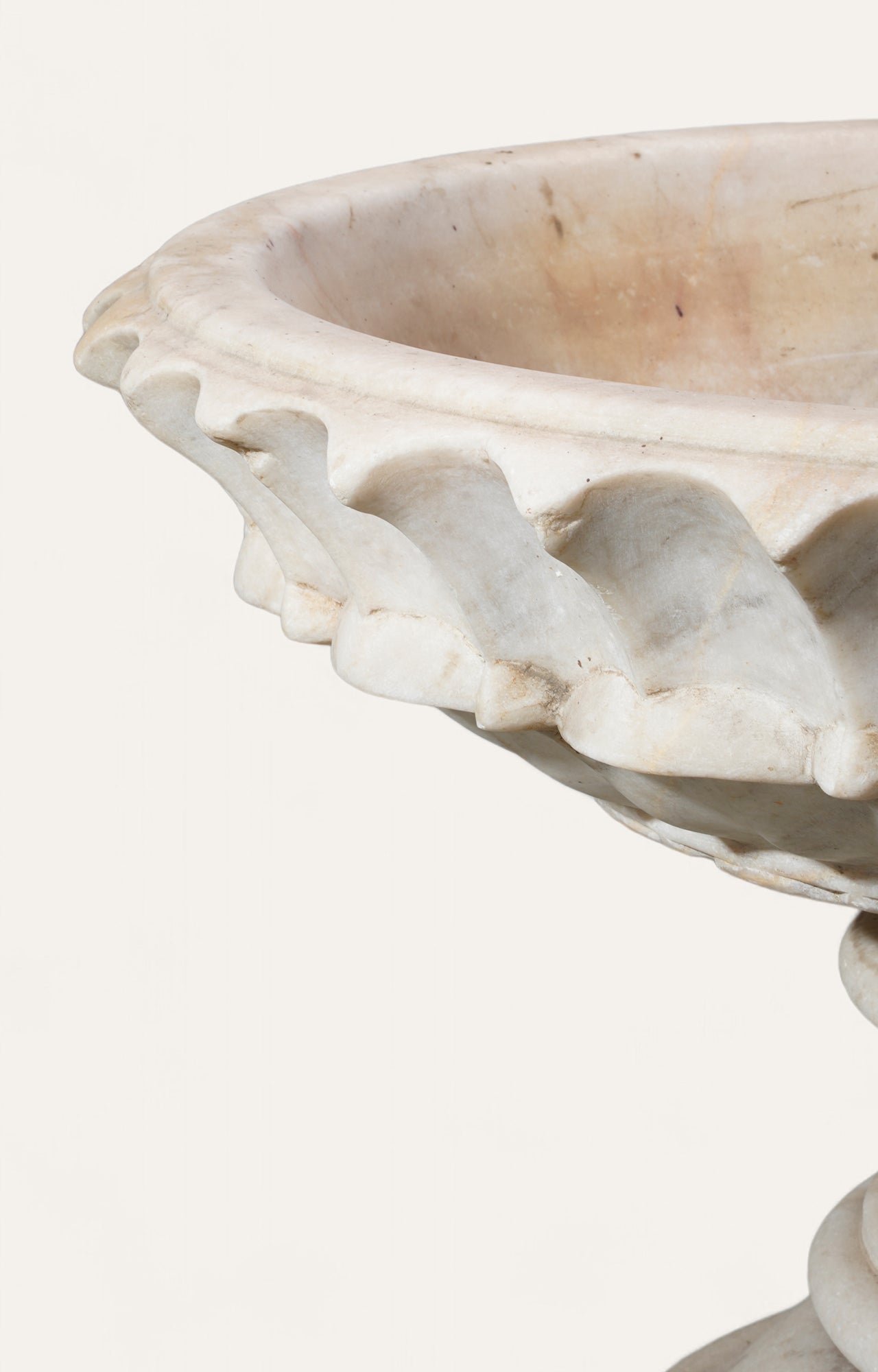 Rippled Marble Urn