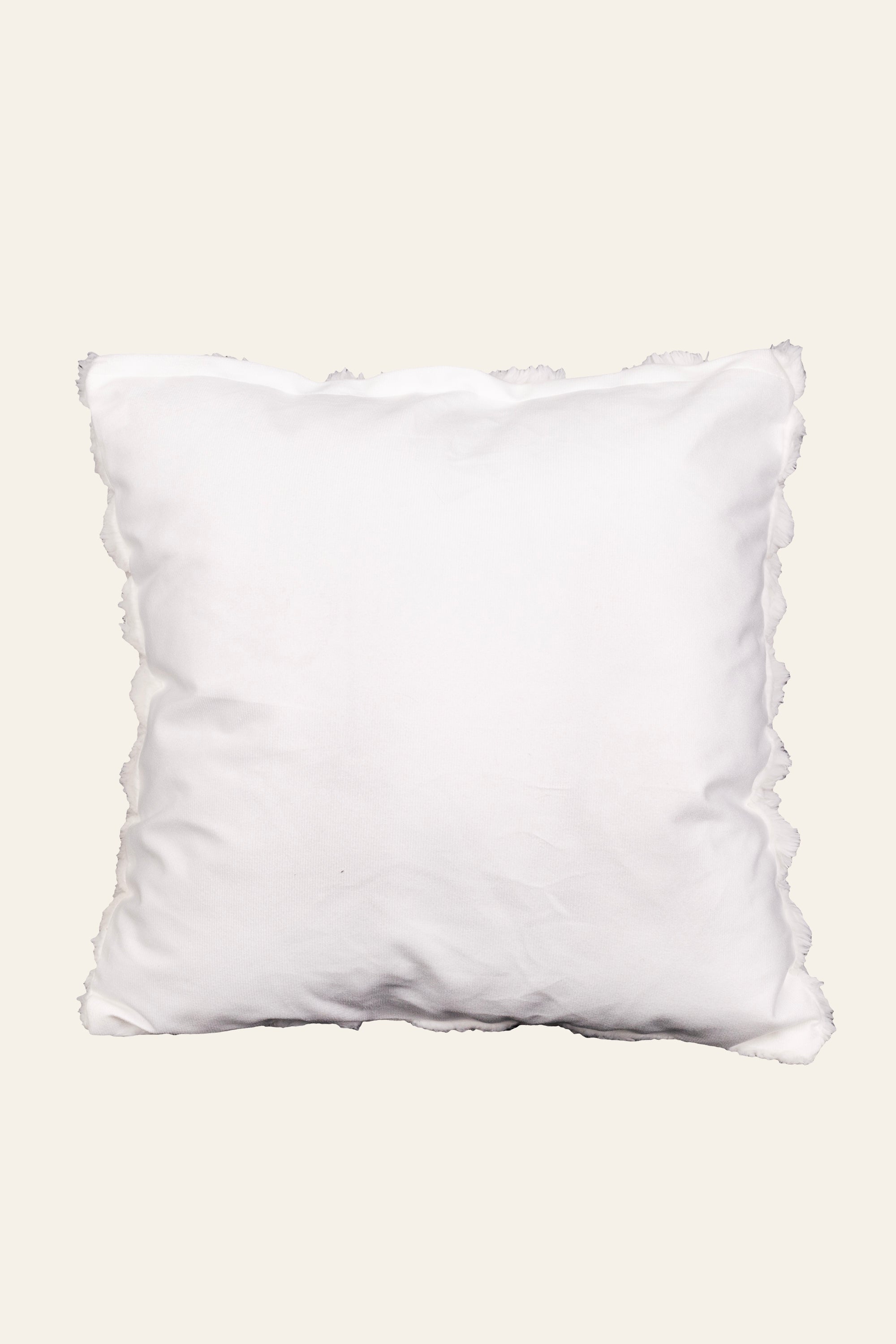 Plush Soft Pineapple Grid Turtle Pattern Cushion - White