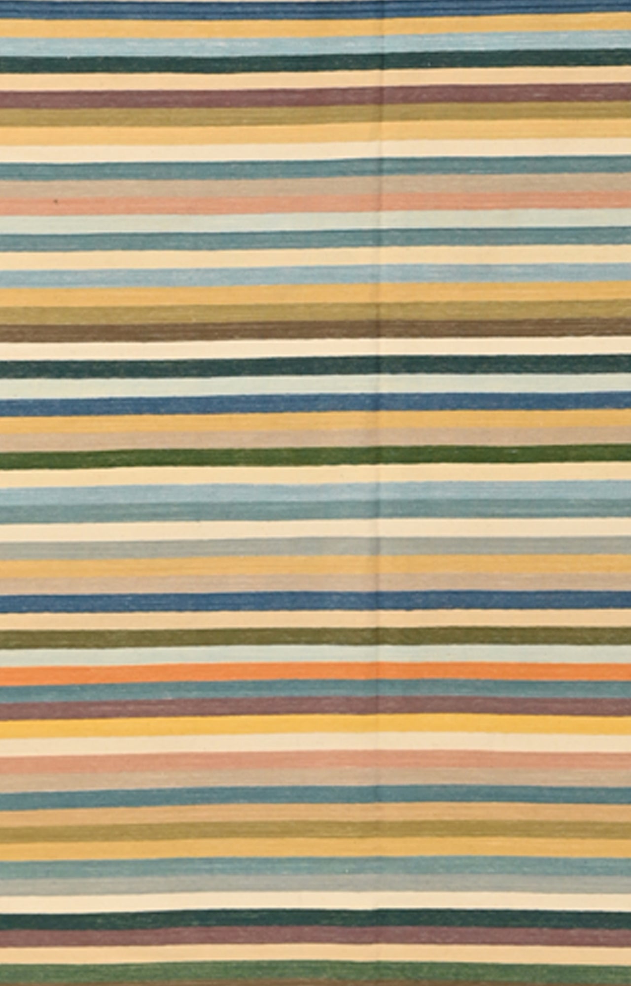 8 x 10 Ft Handwoven Flatweave Striped Pattern Cotton Rug