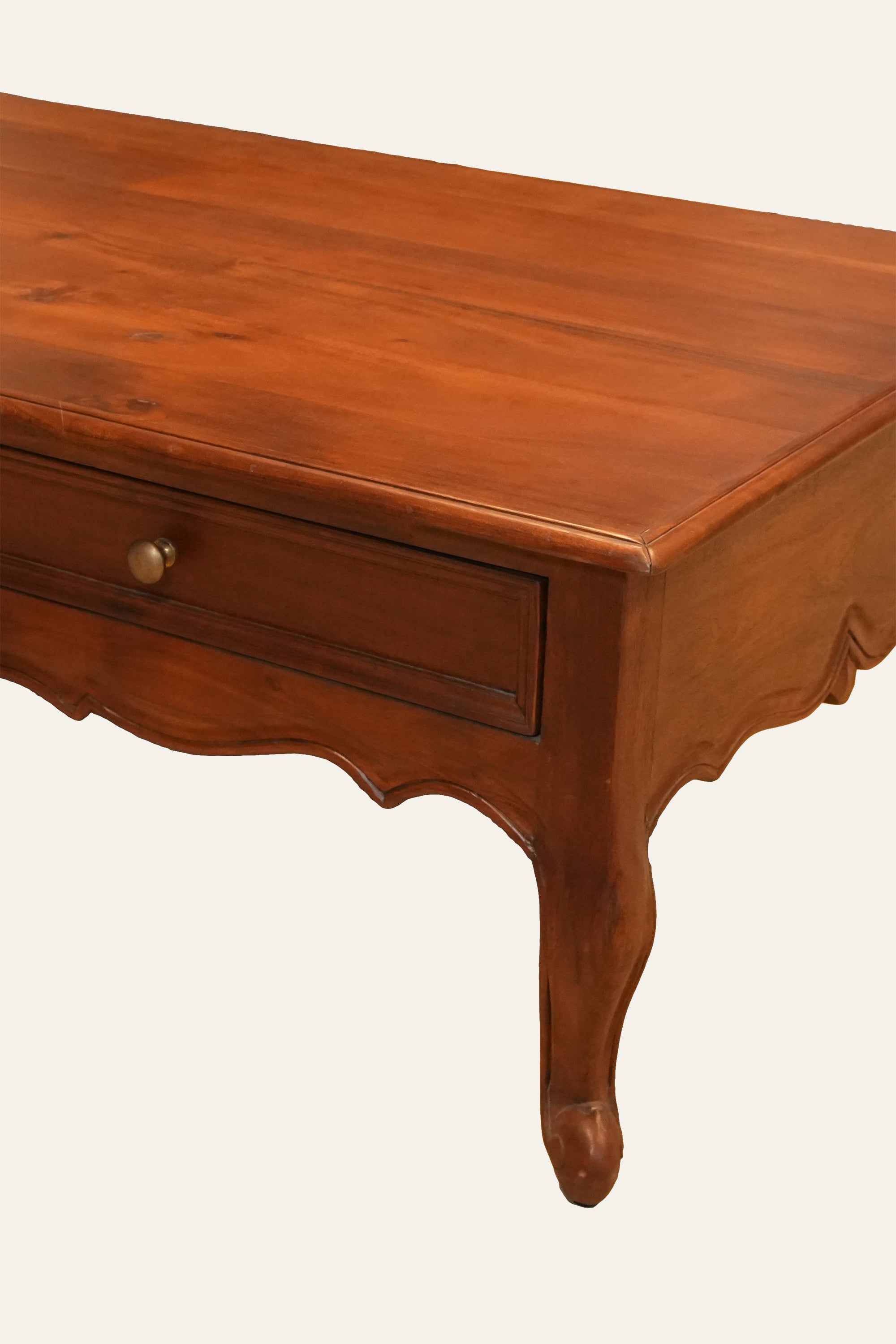 French Style Coffee Table with Two Inbuilt Drawers