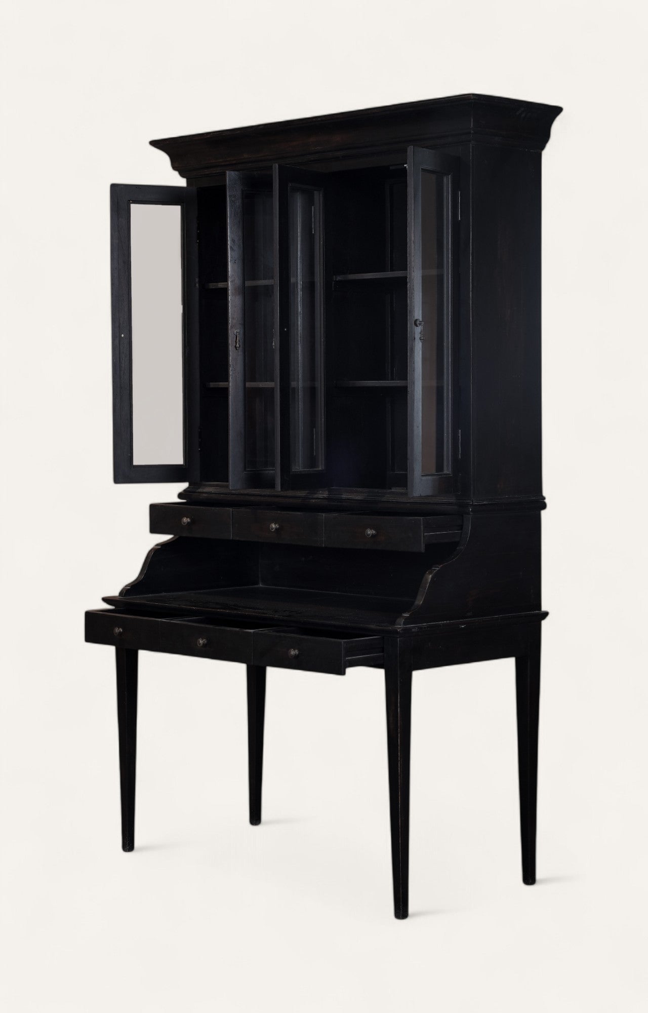 Tall Black Desk