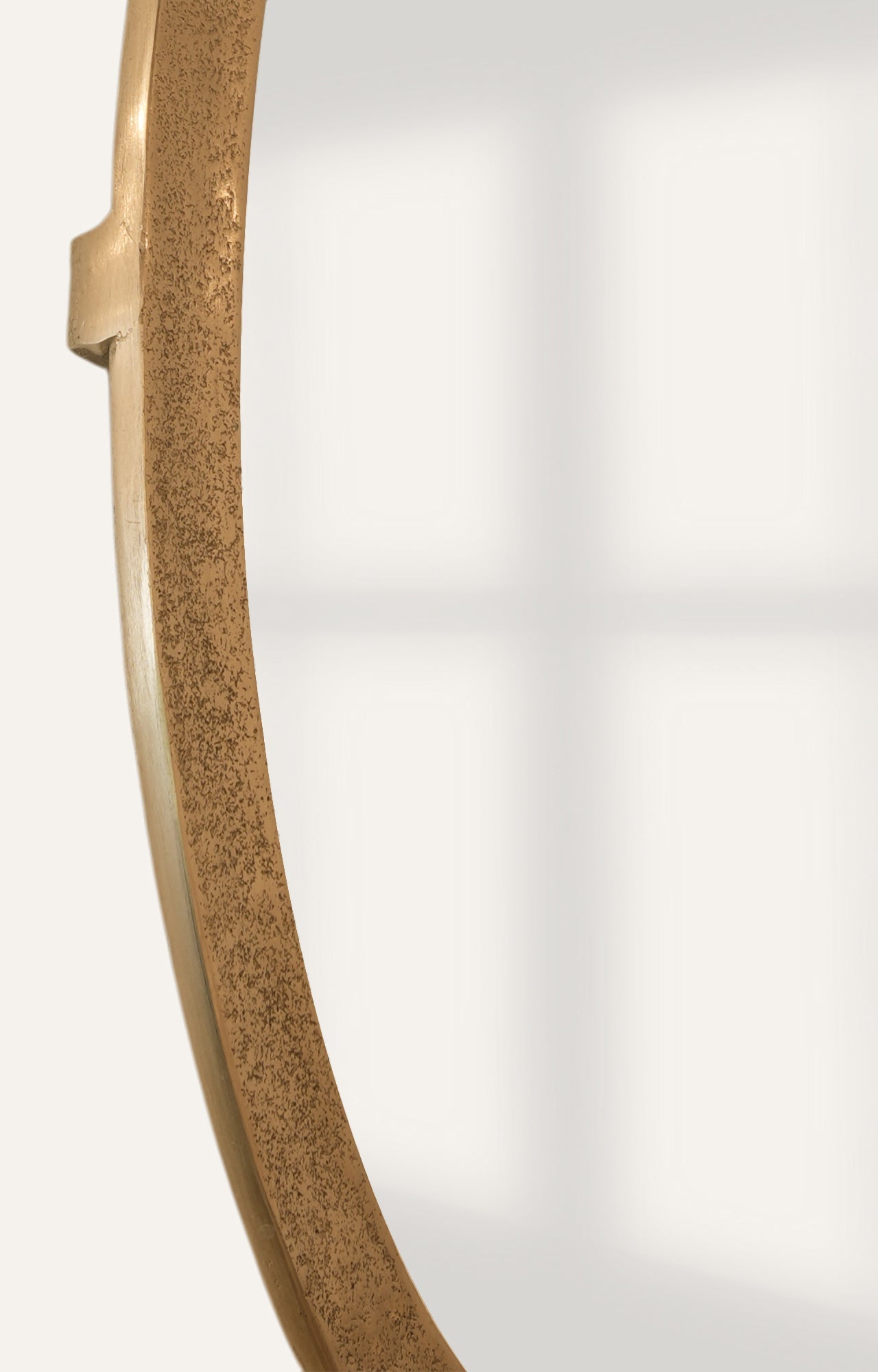 Organic Brass Framed Mirror