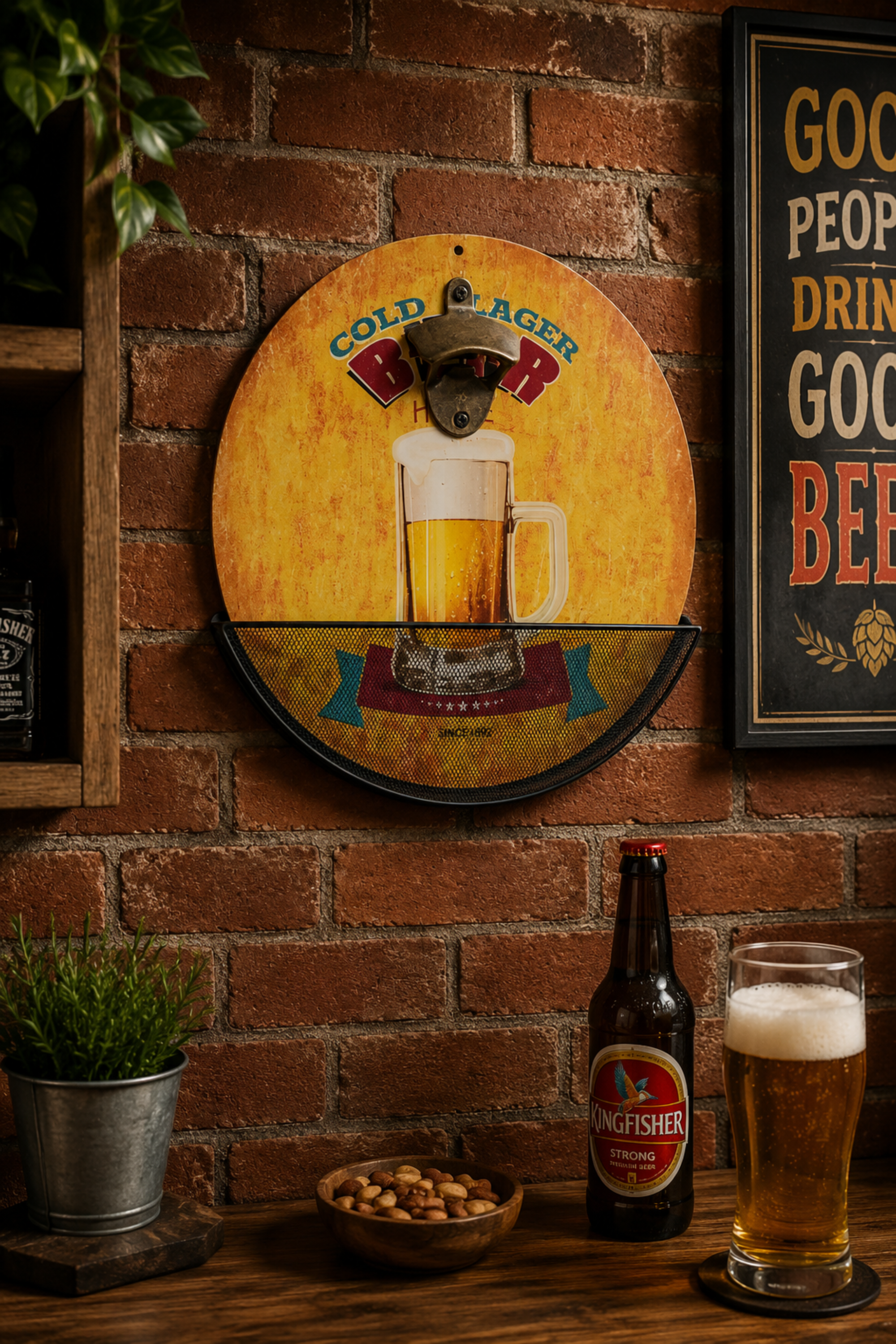 Vintage Beer Bottle Opener Wall Board