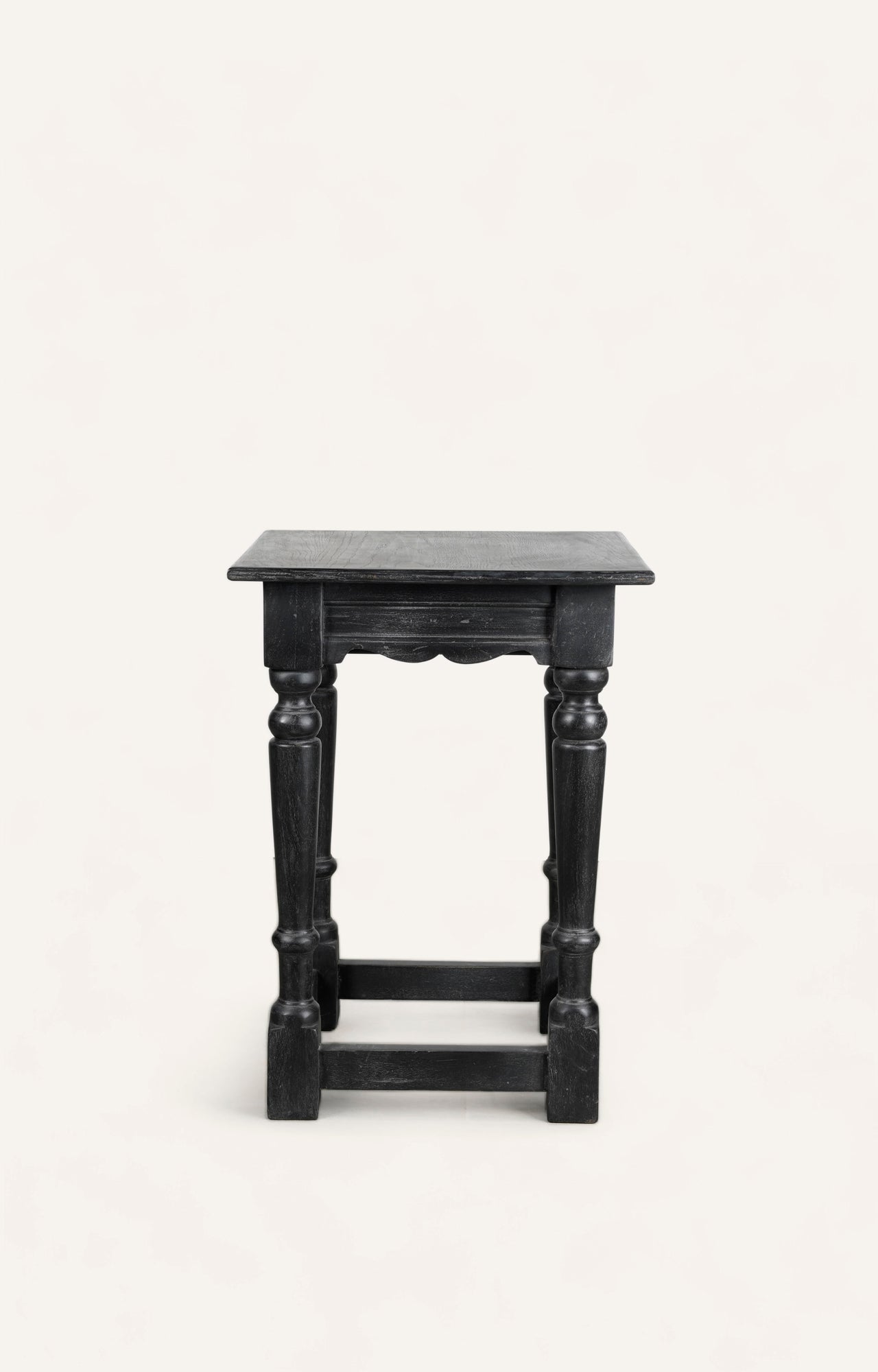 Ebonized accent side table