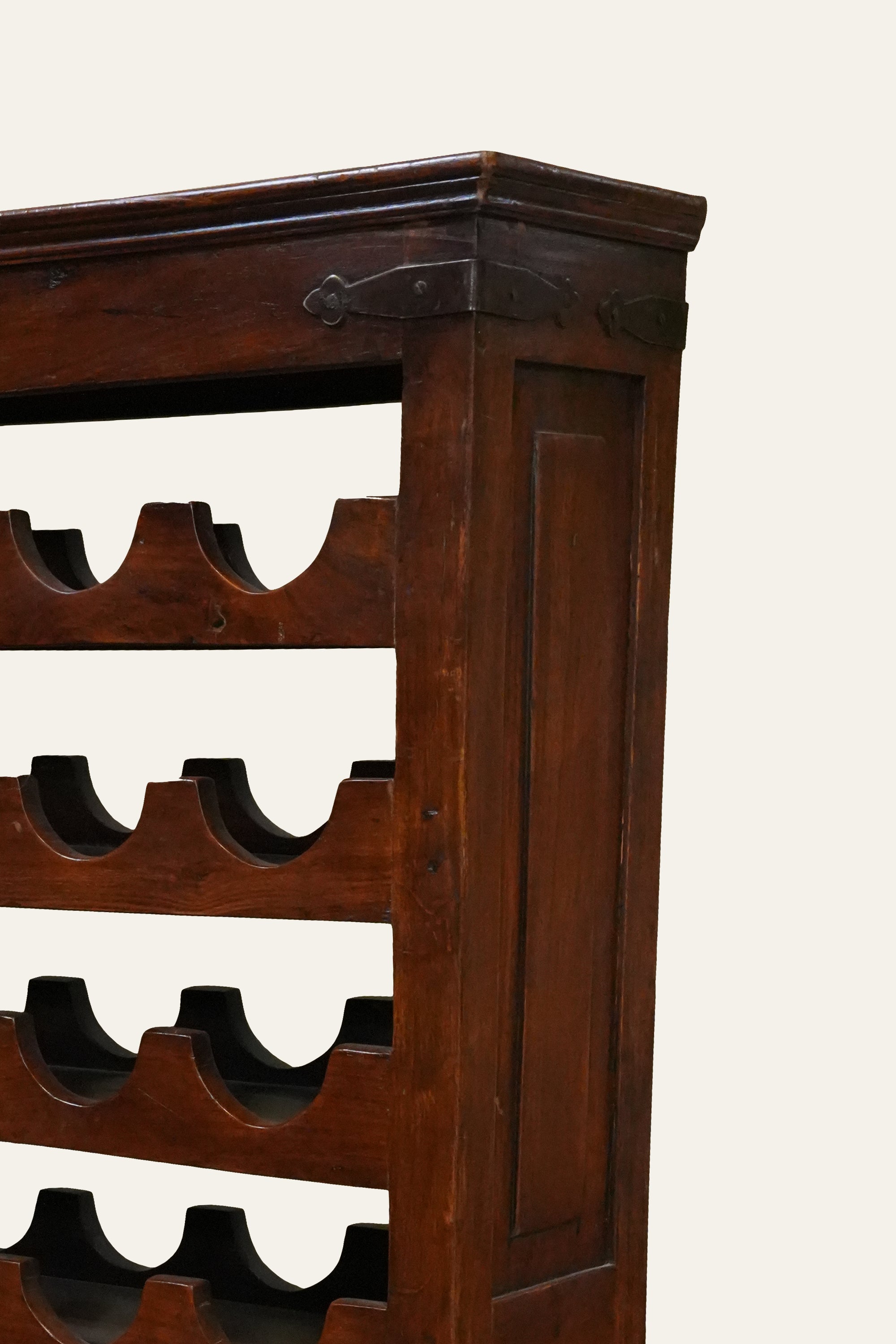 Bottle Rack Shelf for Dining Room in Solid Wood