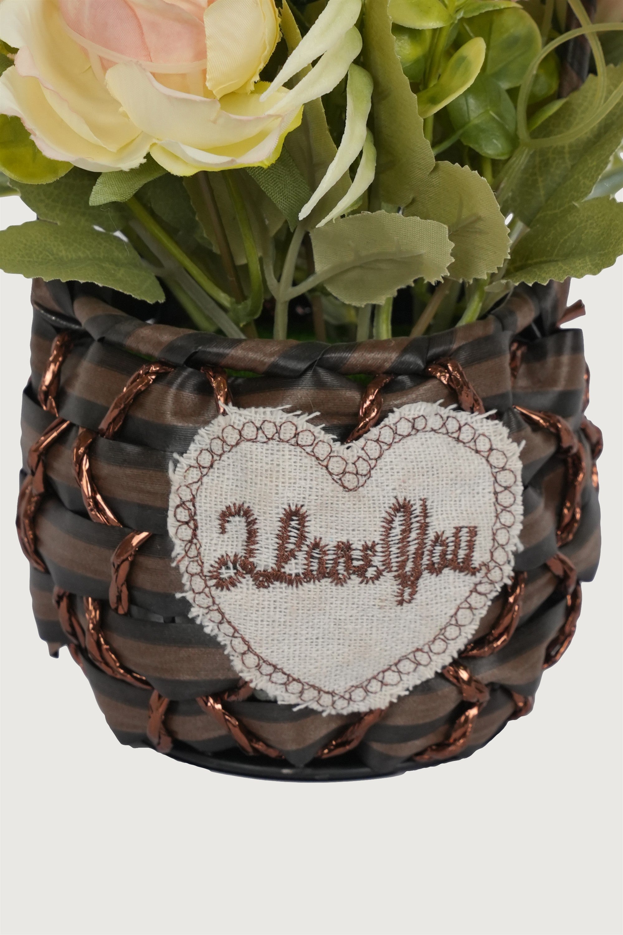 Rustic Flower Basket Arrangement