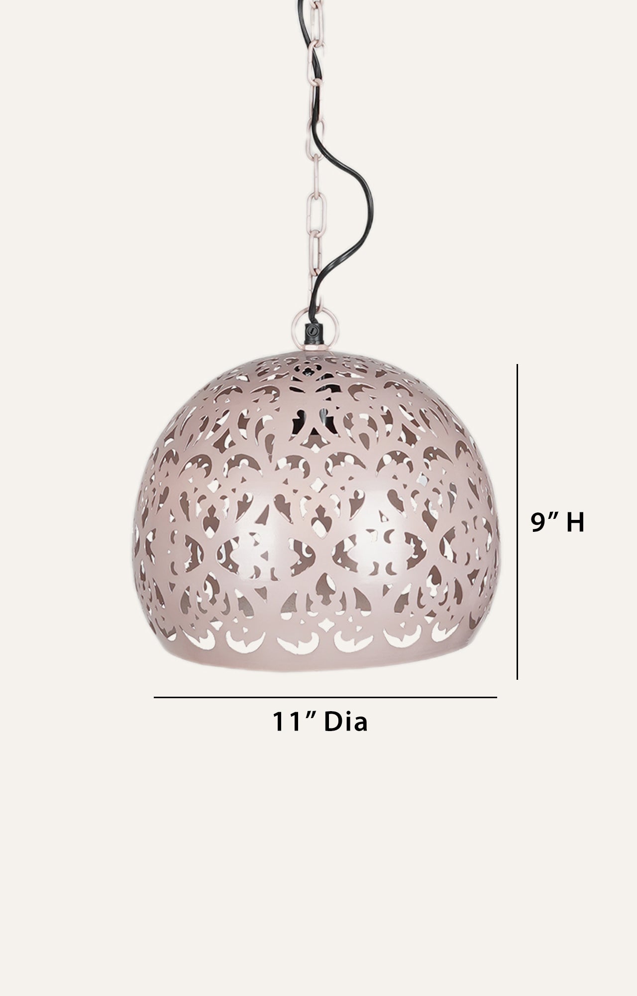 Delicate Lace Pattern Hanging Light