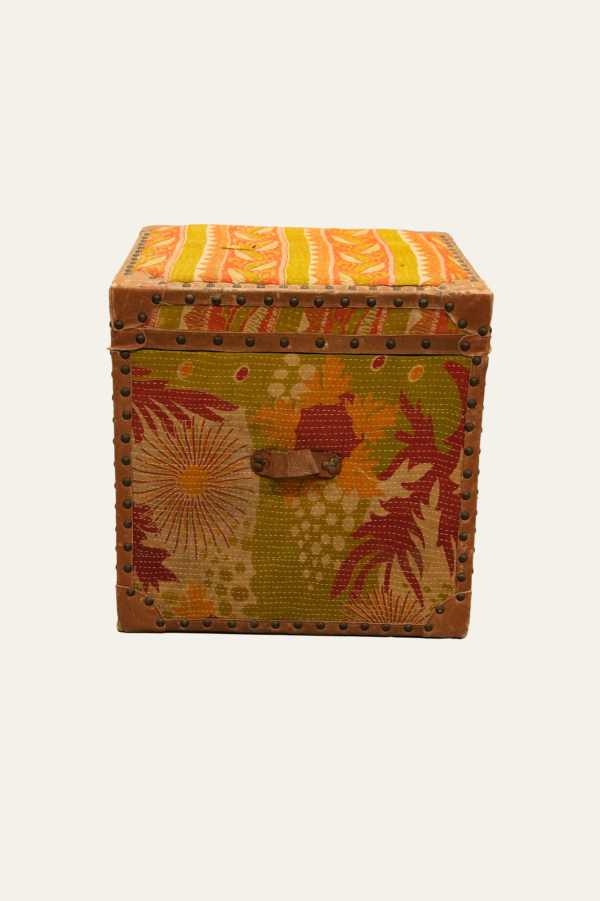 Floral Ralli Fabric Trunk for Storage