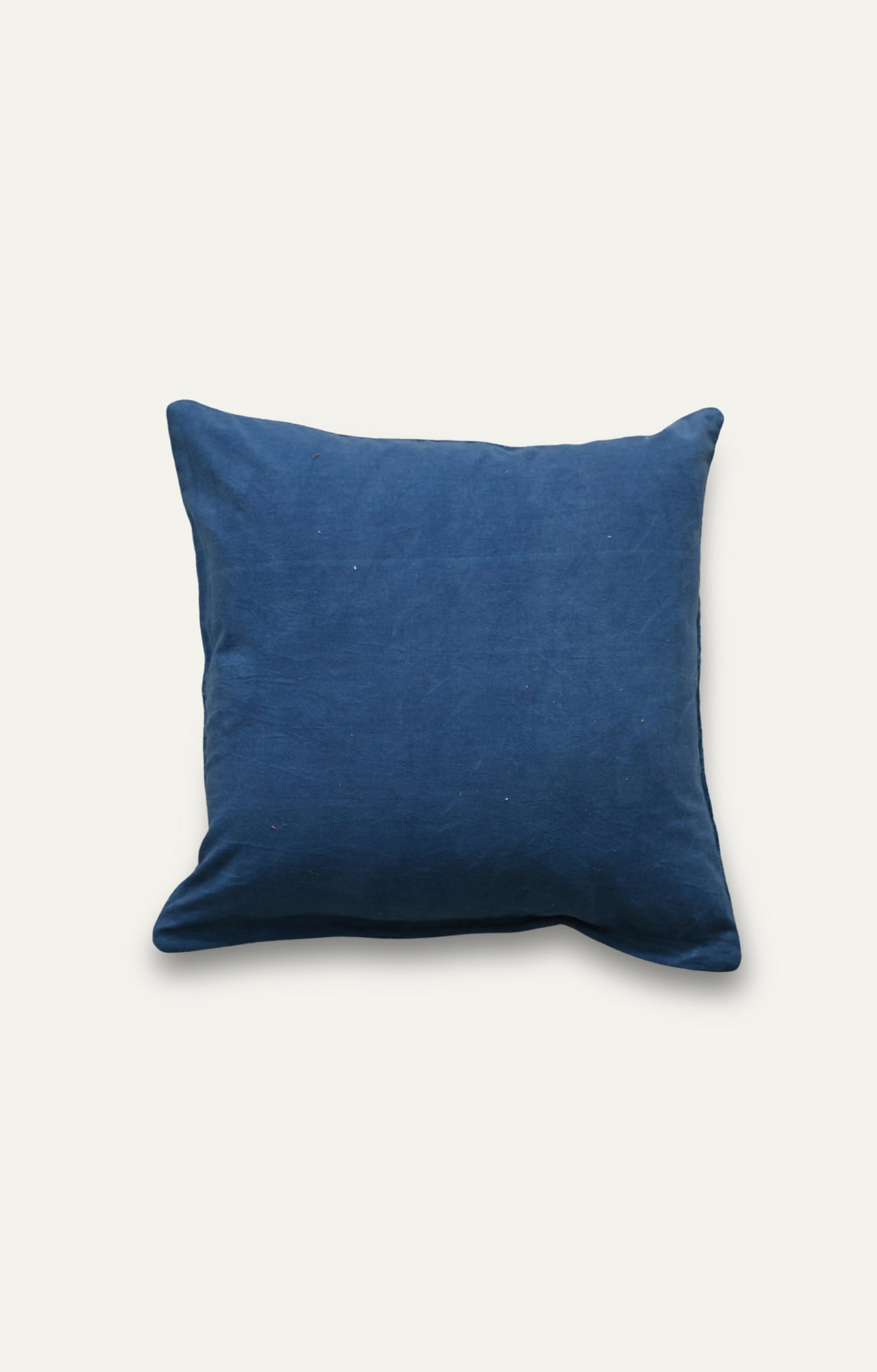 Elegant Indigo Blue Handmade Cushion Cover