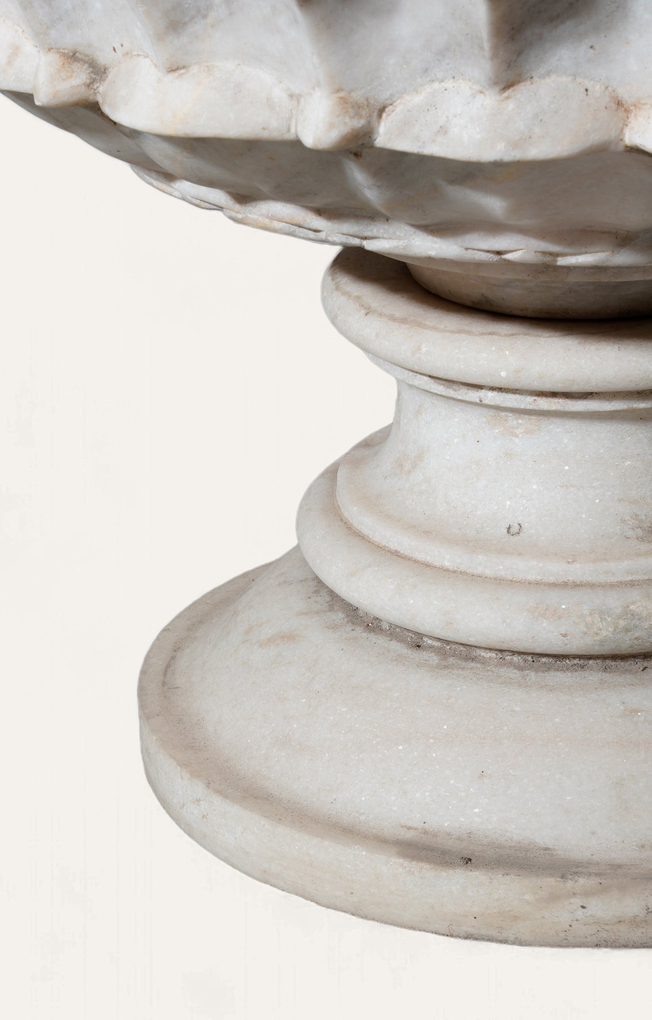 Rippled Marble Urn