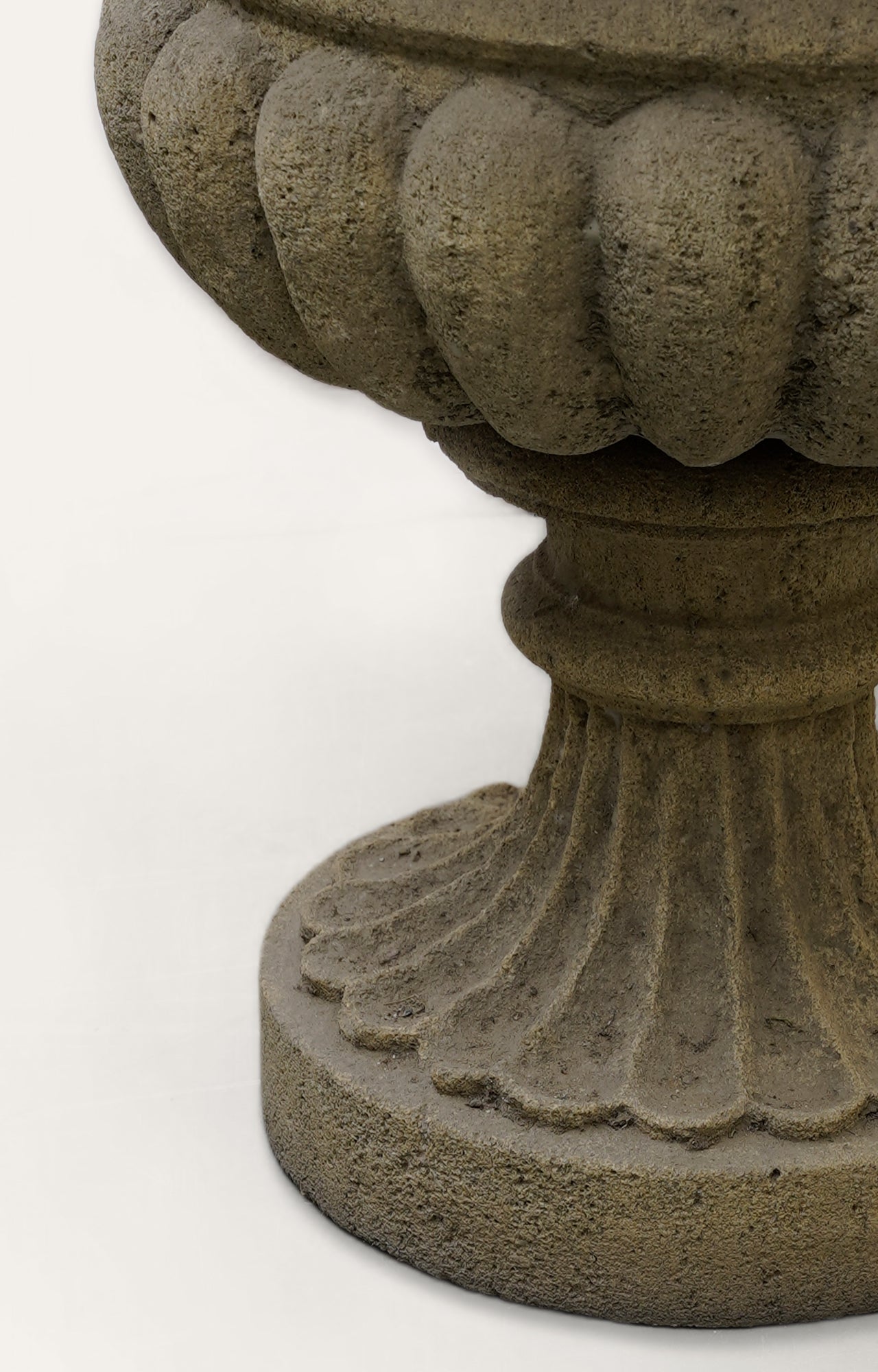 Reconstituted stone garden urns