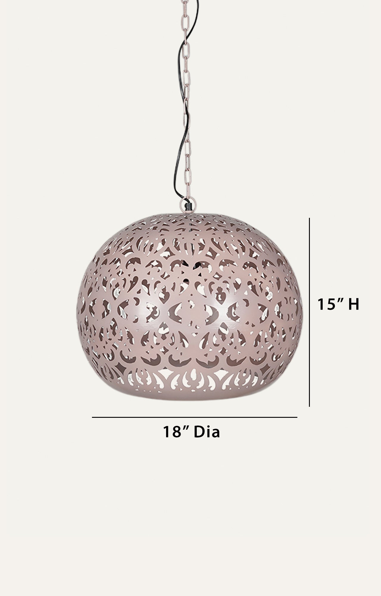 Intricate Hanging Basket Light