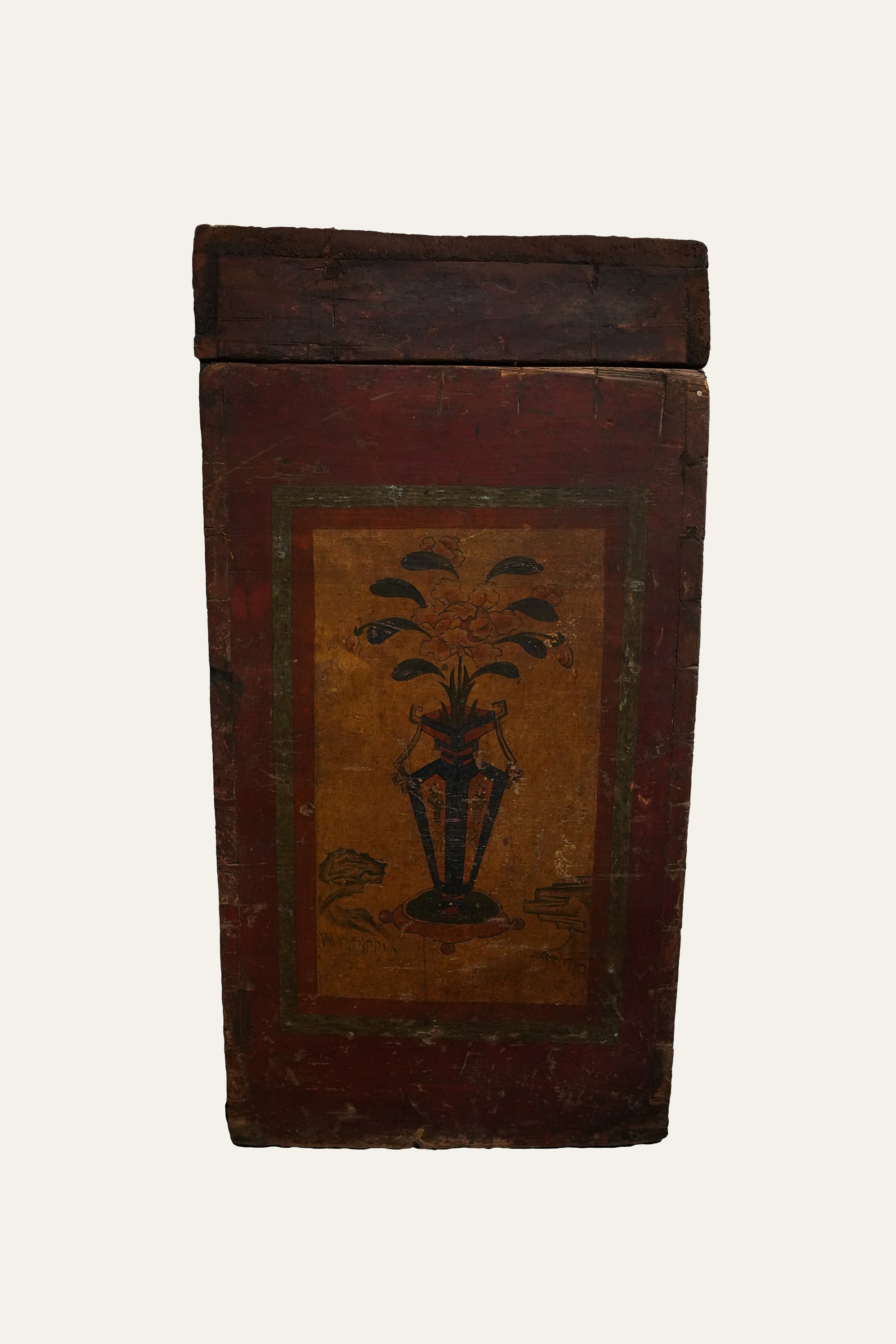 Vintage Style Tibetan Trunk for Storage