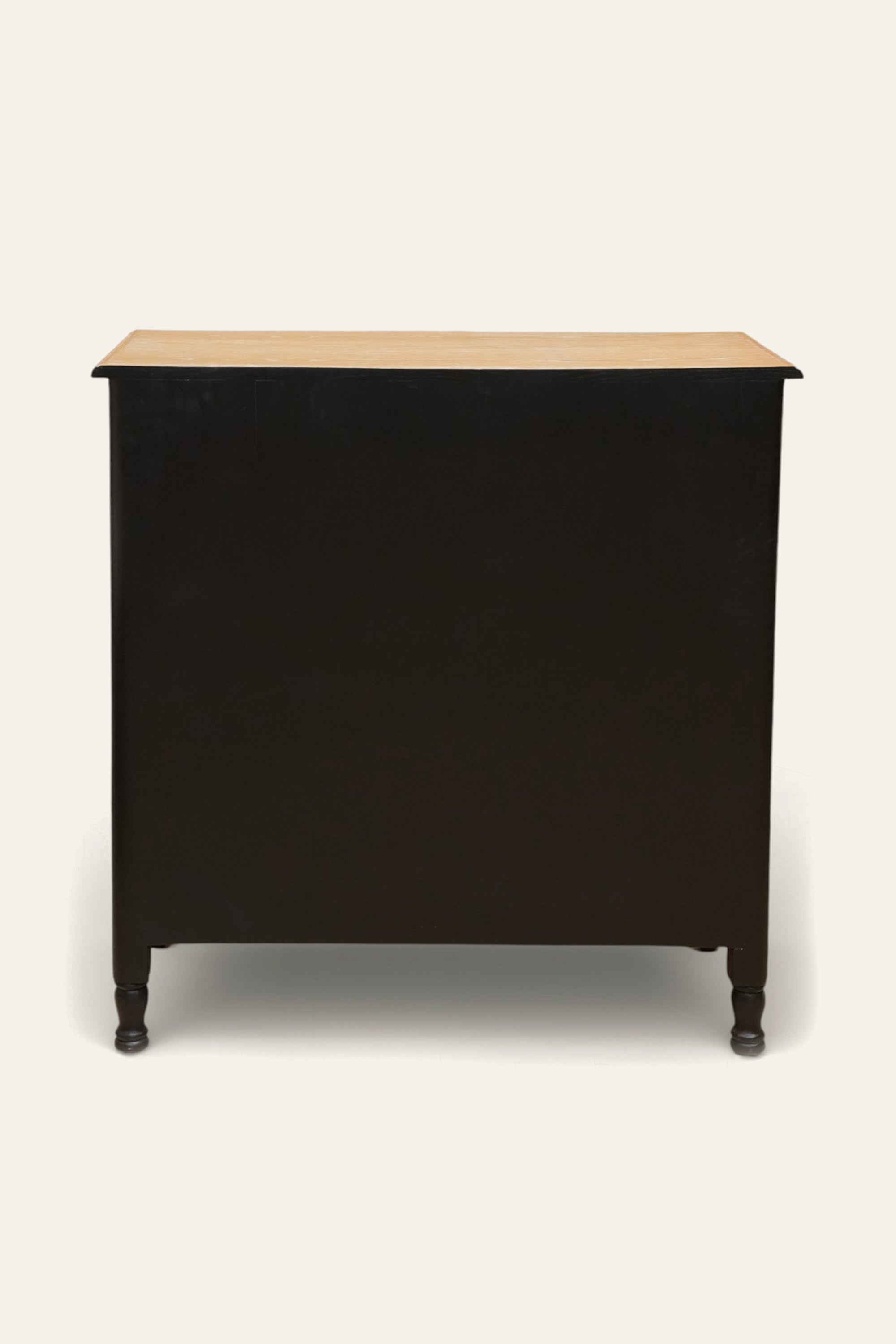 Dual Toned 5-Drawer Chest of Drawers with Brass Handles