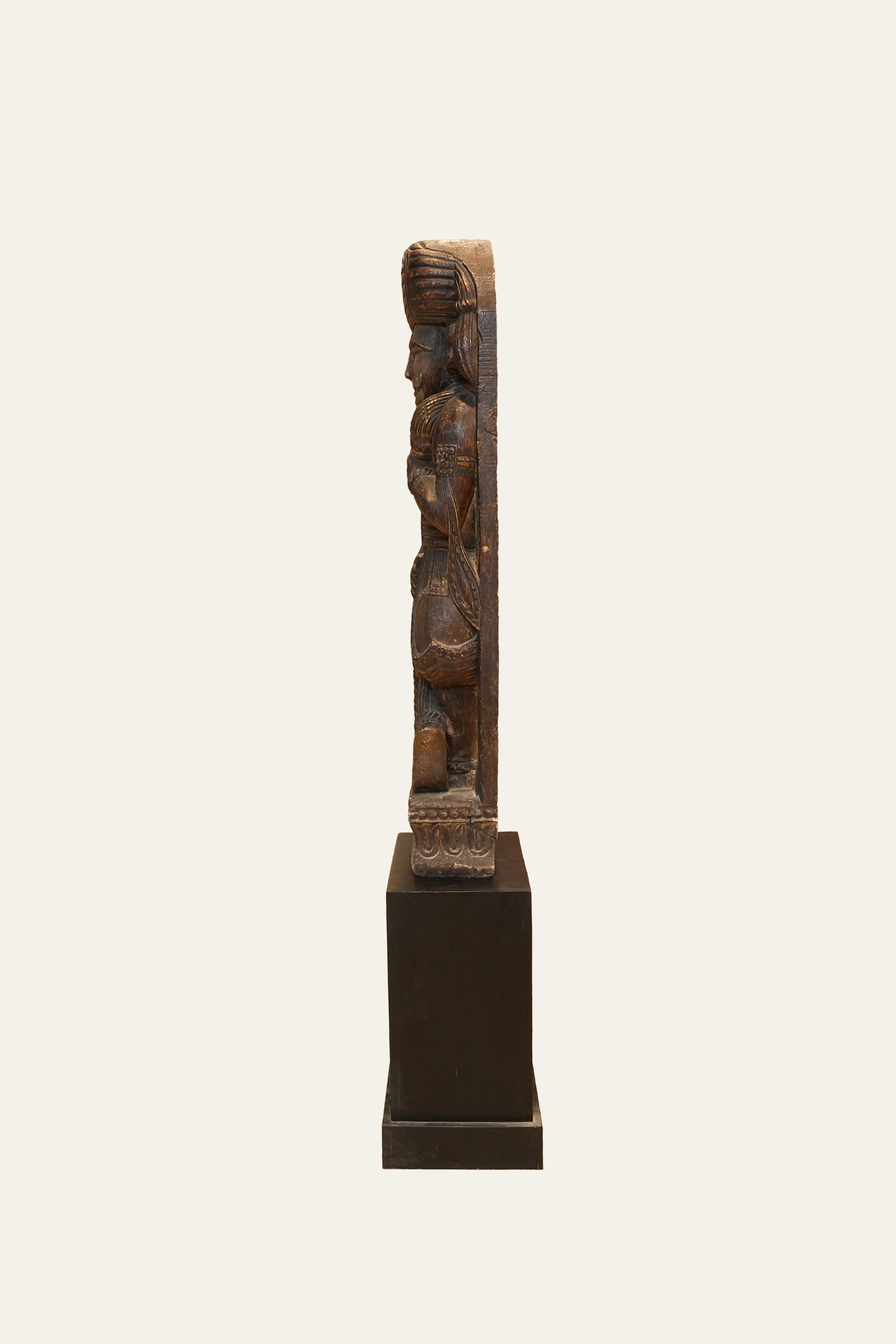 South Indian Darban Guard Statue with Base