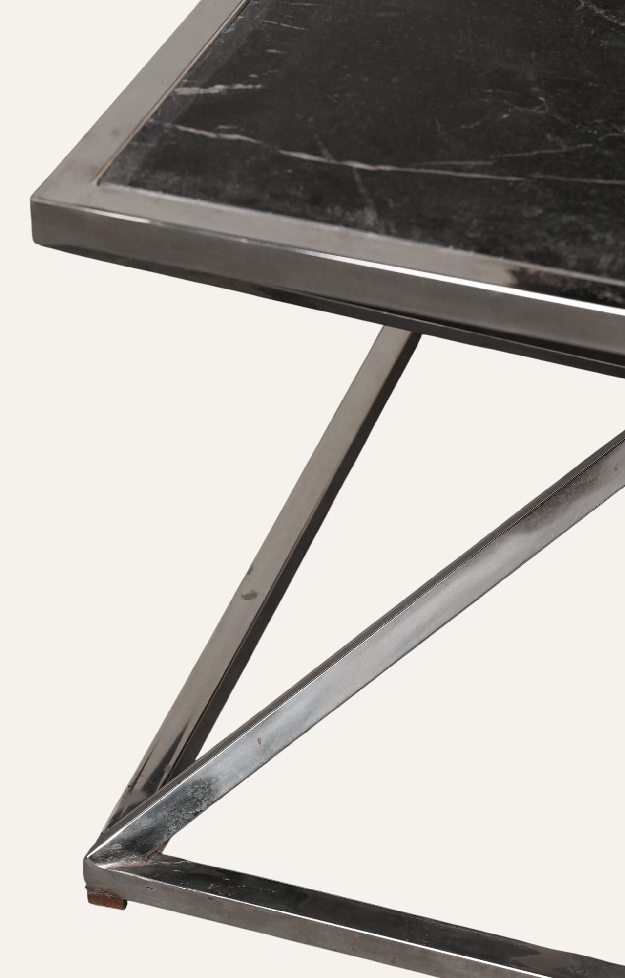 Geometric Black Marble Coffee Table