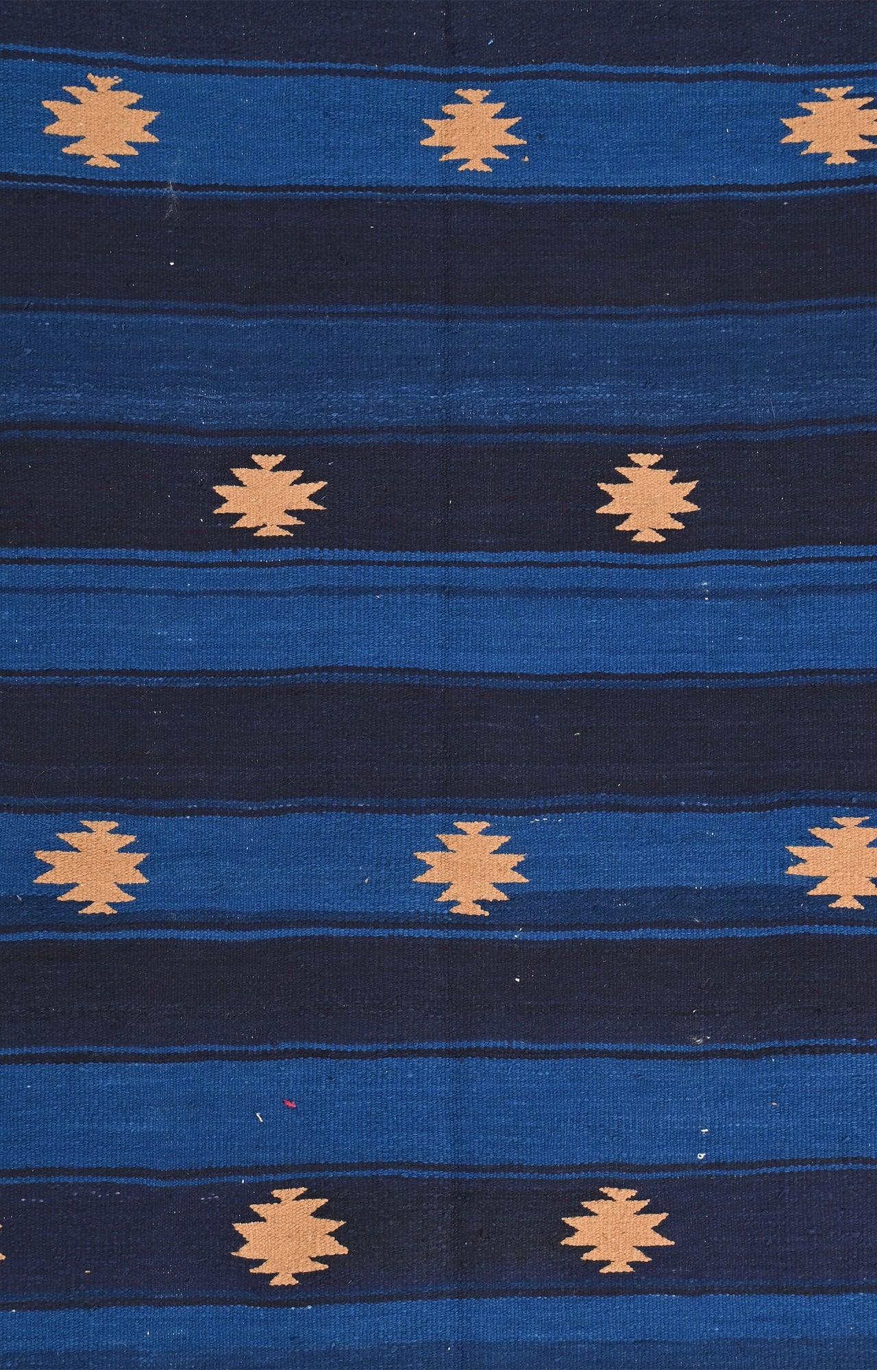 Punjabi Cotton Durrie with Ikat Motifs