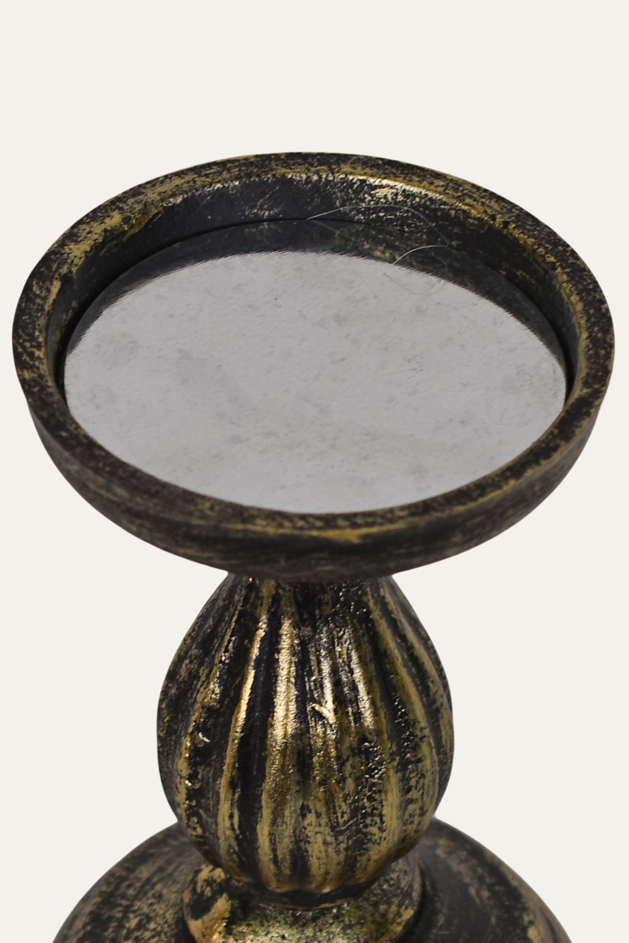 Antique Gold Iron Candle Stand