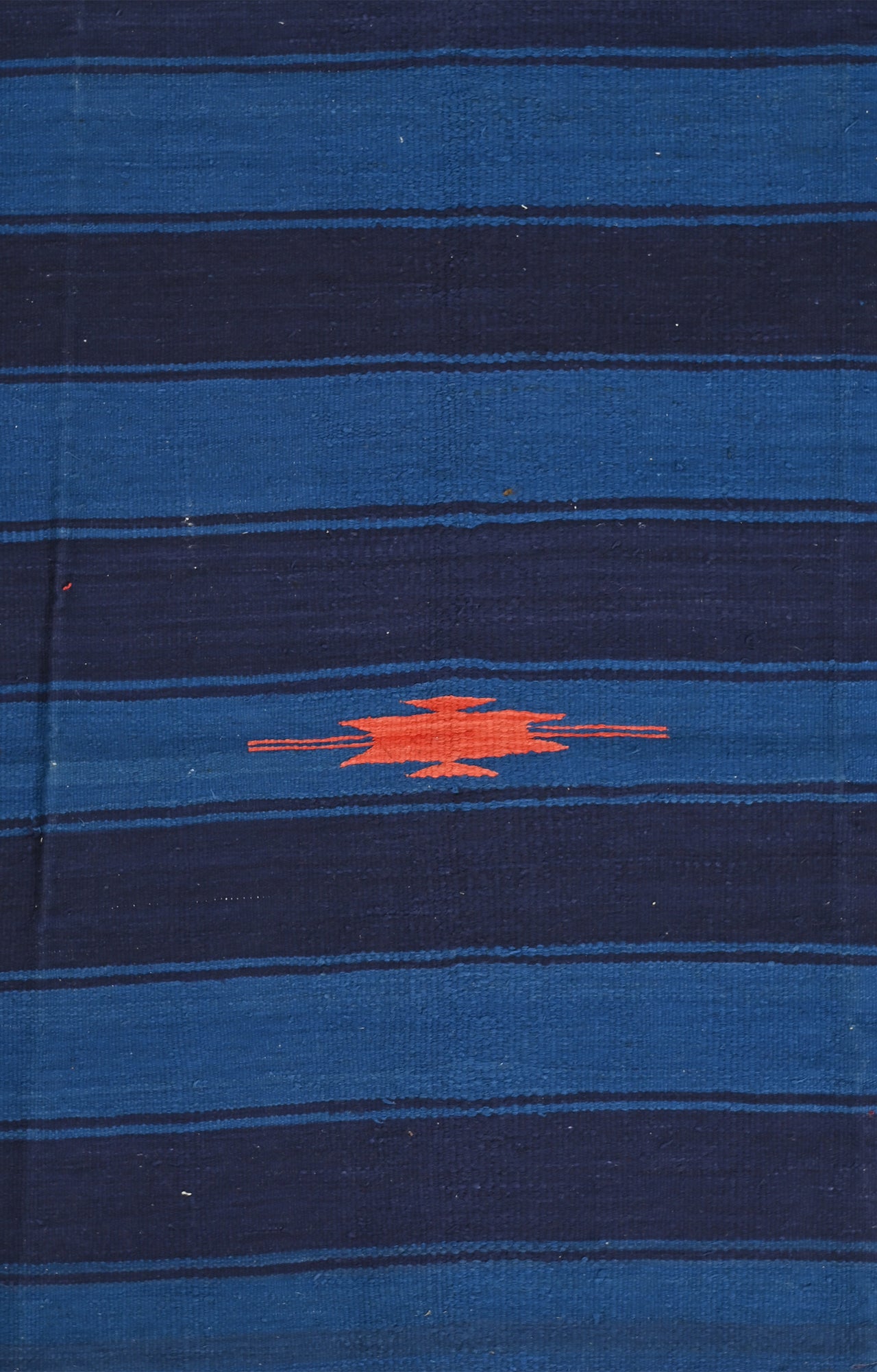 Handwoven Blue Striped Punjabi Durrie