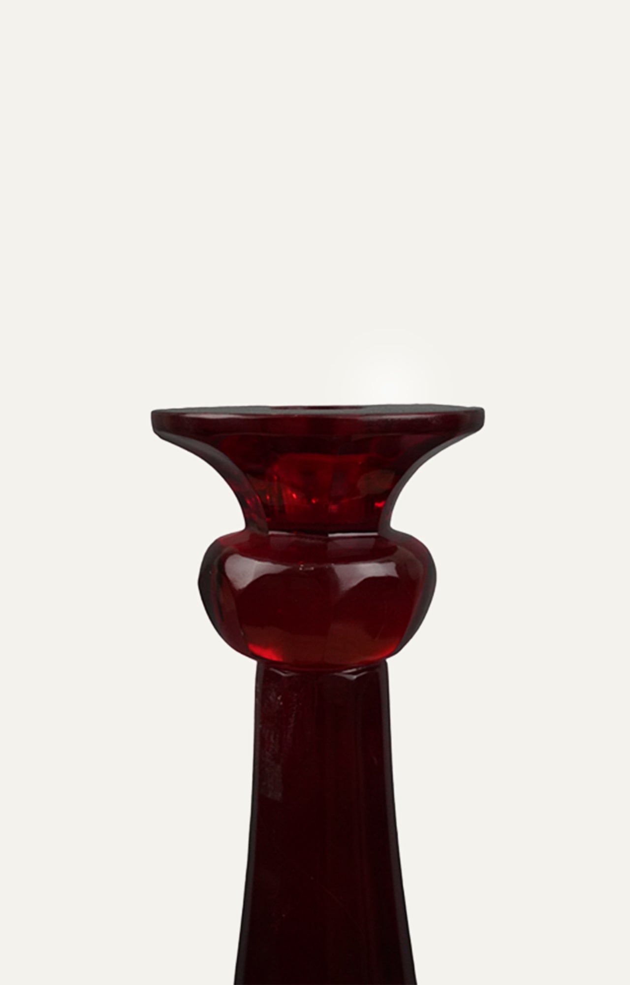 Red Glass crystal Candle Stand