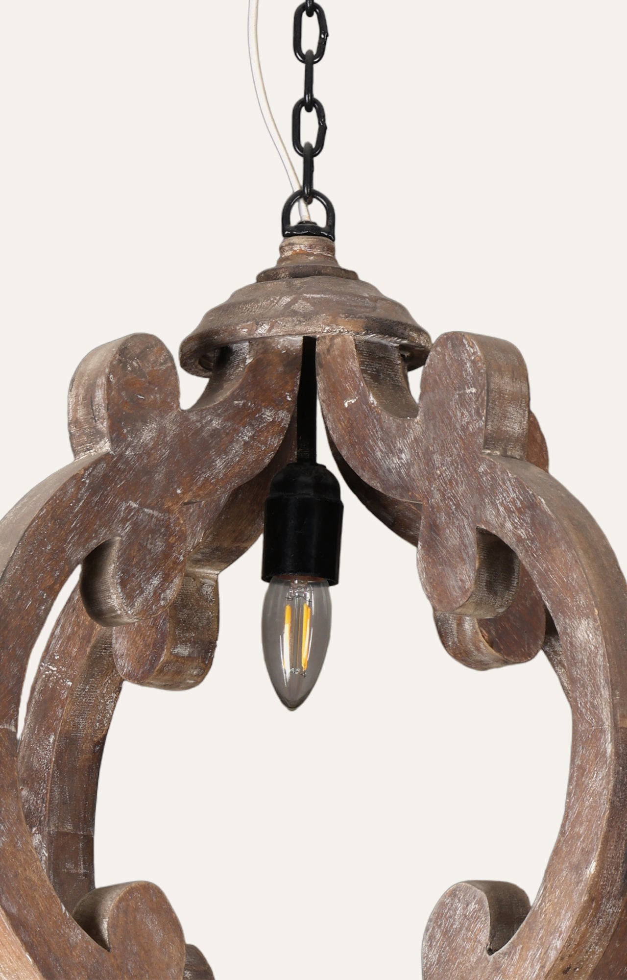 Wood Vintage Rustic Industrial Pendant Light