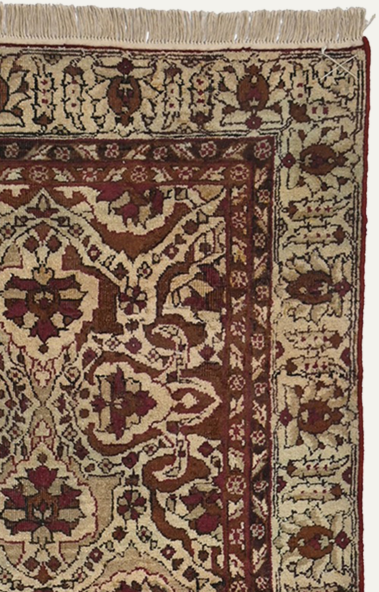 5 x 8 Ft Rare Mughal Floral Agra Wool Carpet