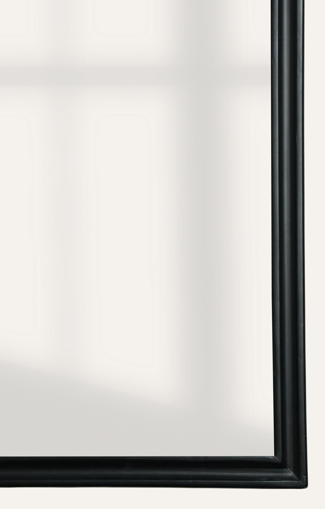 Sleek Black Arch Full-Length Mirror