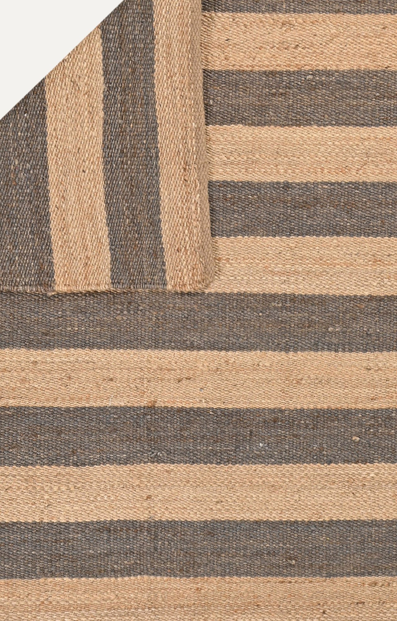 6 x 8 Ft Striped Rectangle Handmade Jute Rug